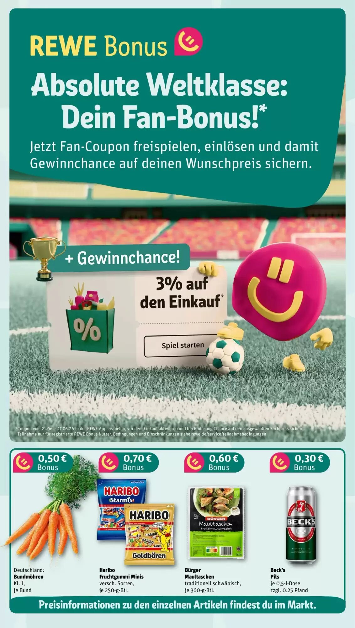 REWE Prospekt (ab 21.06.2026) zum Blättern - Seite 3