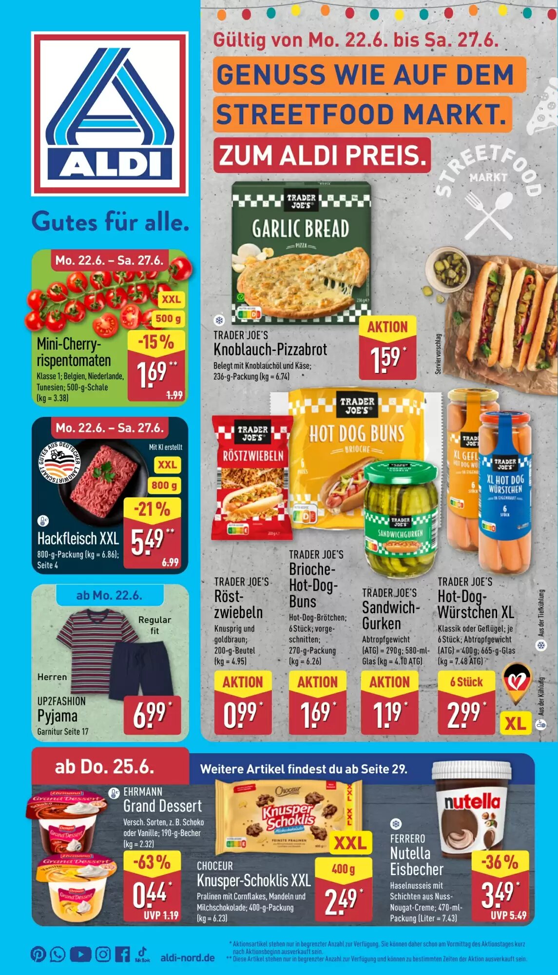 Aldi Nord Prospekt (ab 22.06.2026) zum Blättern - Seite 1