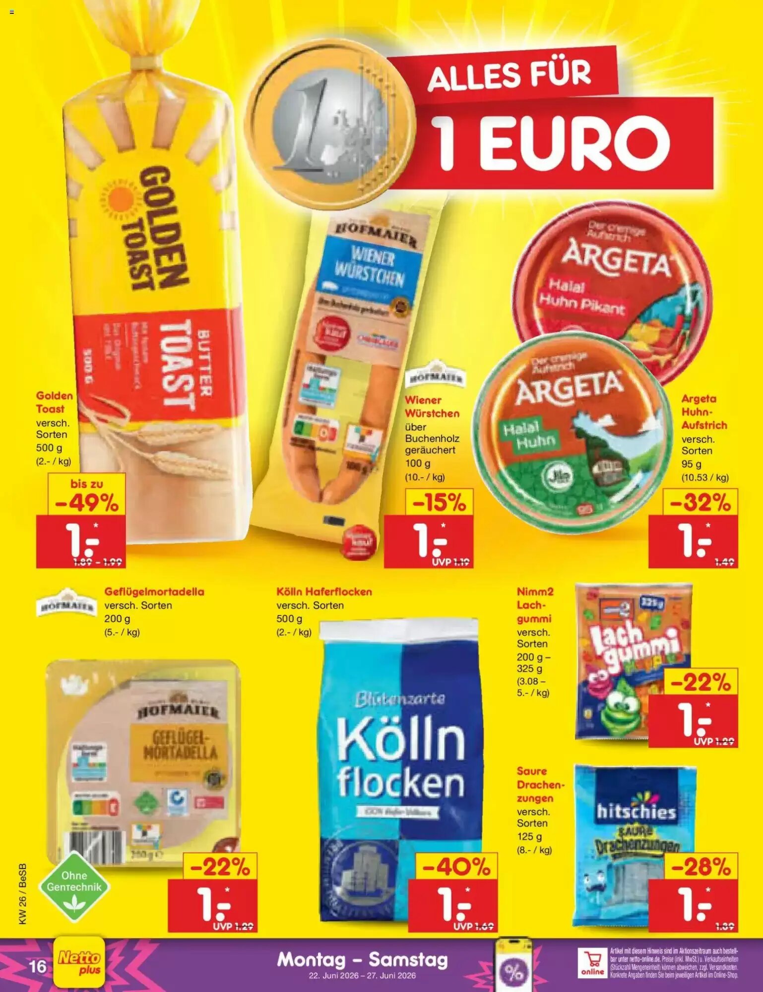 Netto Marken-Discount Prospekt (ab 22.06.2026) zum Blättern - Seite 20