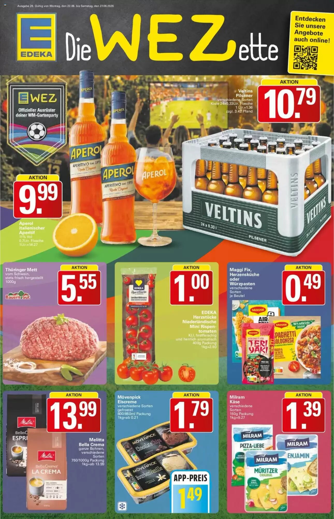 WEZ Prospekt (ab 22.06.2026) zum Blättern - Seite 1