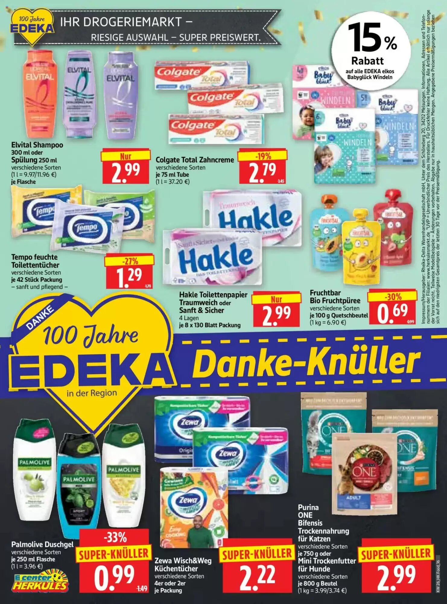 Edeka Herkules Prospekt (ab 22.06.2026) zum Blättern - Seite 16