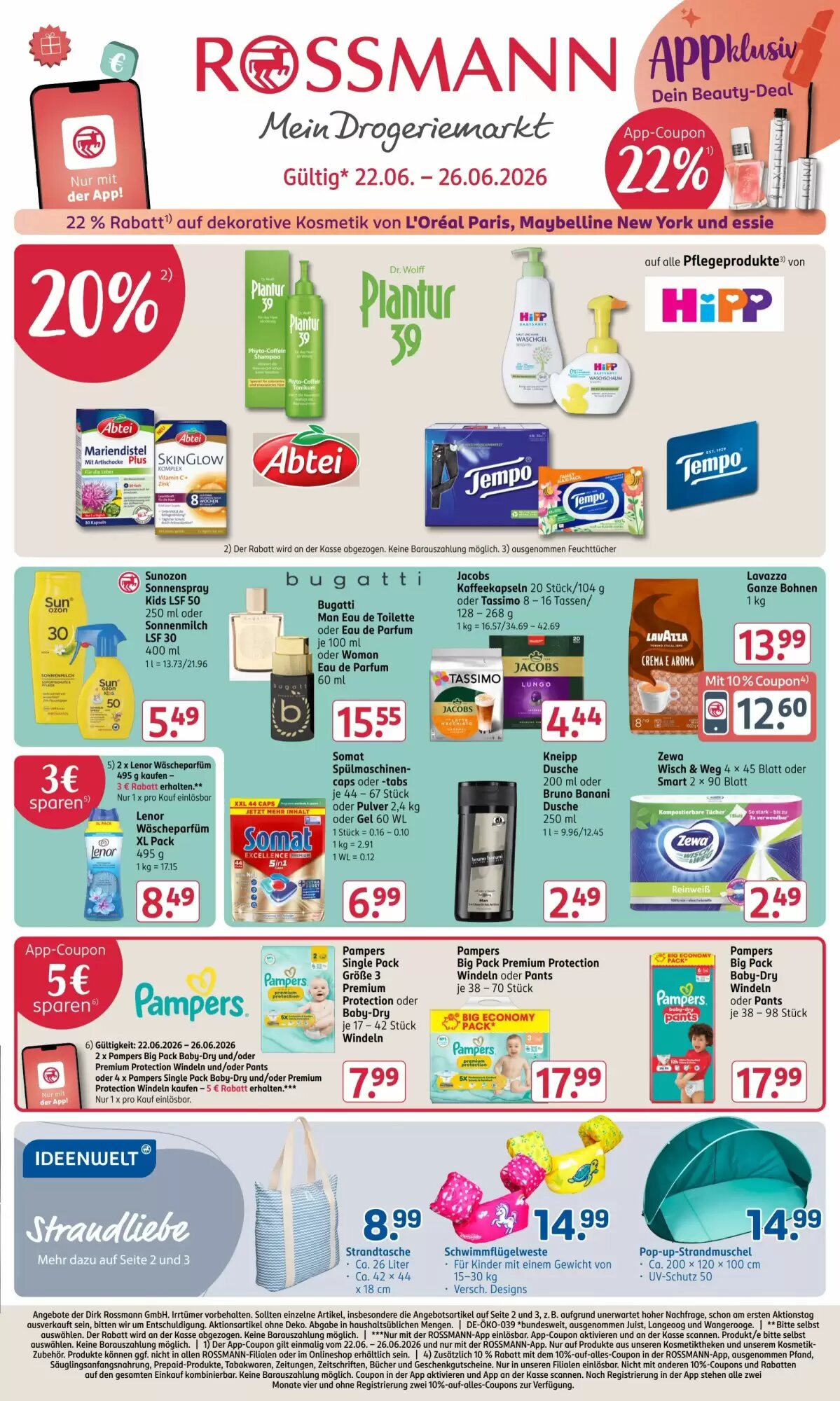 Rossmann Prospekt (ab 22.06.2026) zum Blättern - Seite 1