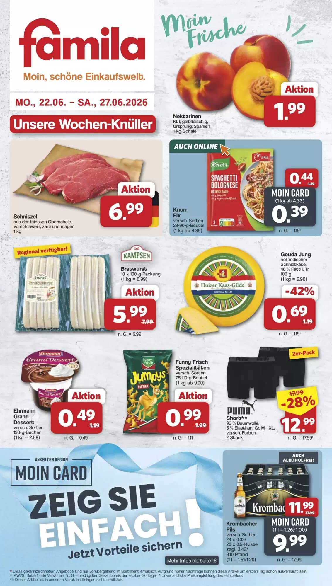 Famila Nord West Prospekt (ab 22.06.2026) zum Blättern - Seite 1