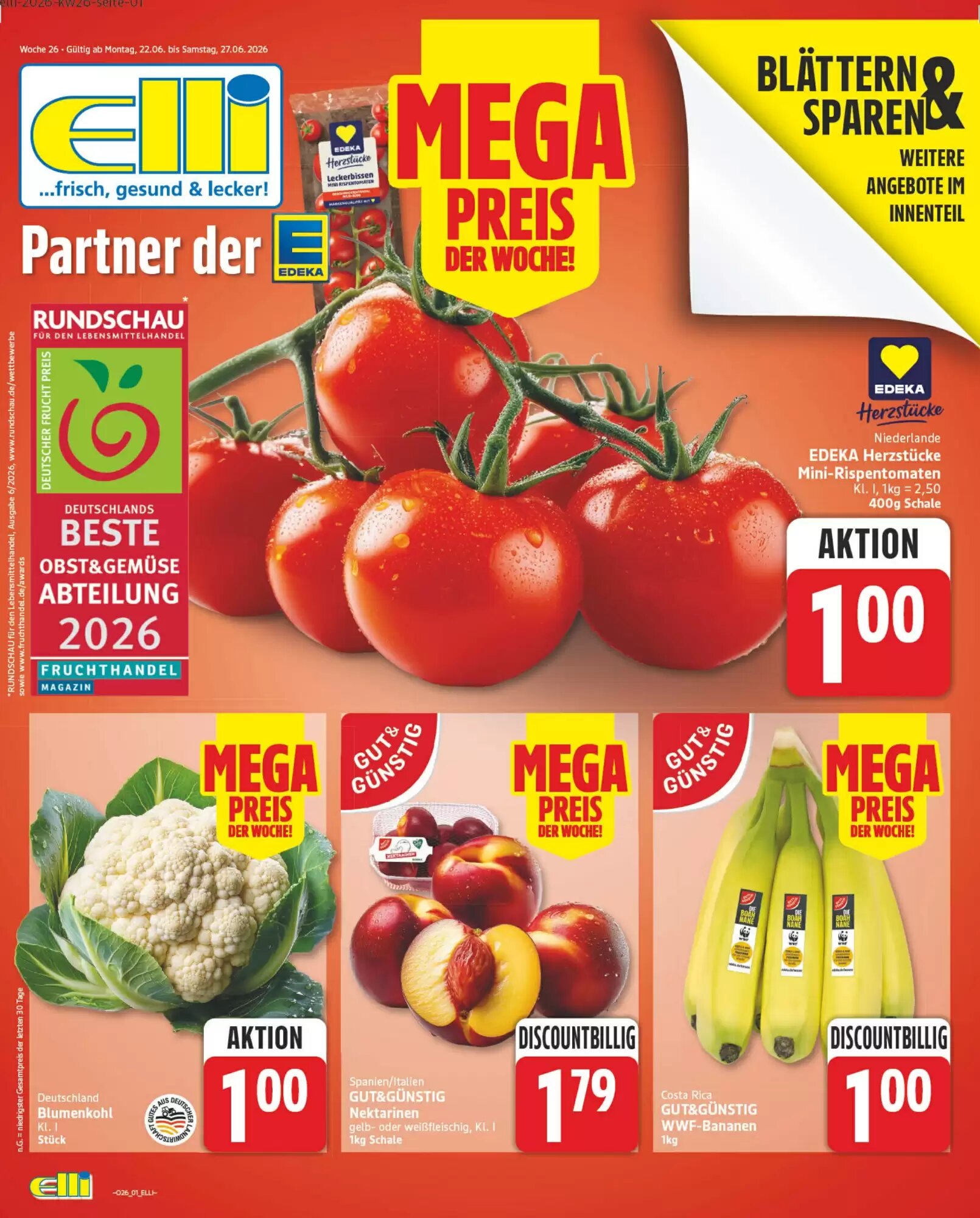 Elli Markt Prospekt (ab 22.06.2026) zum Blättern - Seite 1