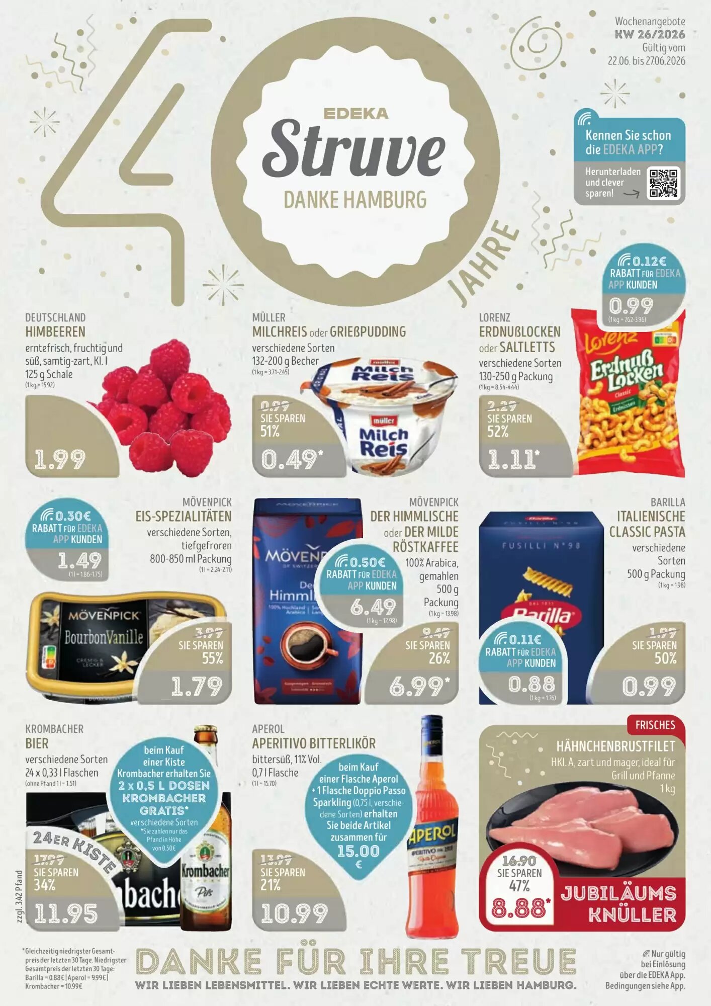 Edeka Struve Prospekt (ab 22.06.2026) zum Blättern - Seite 1