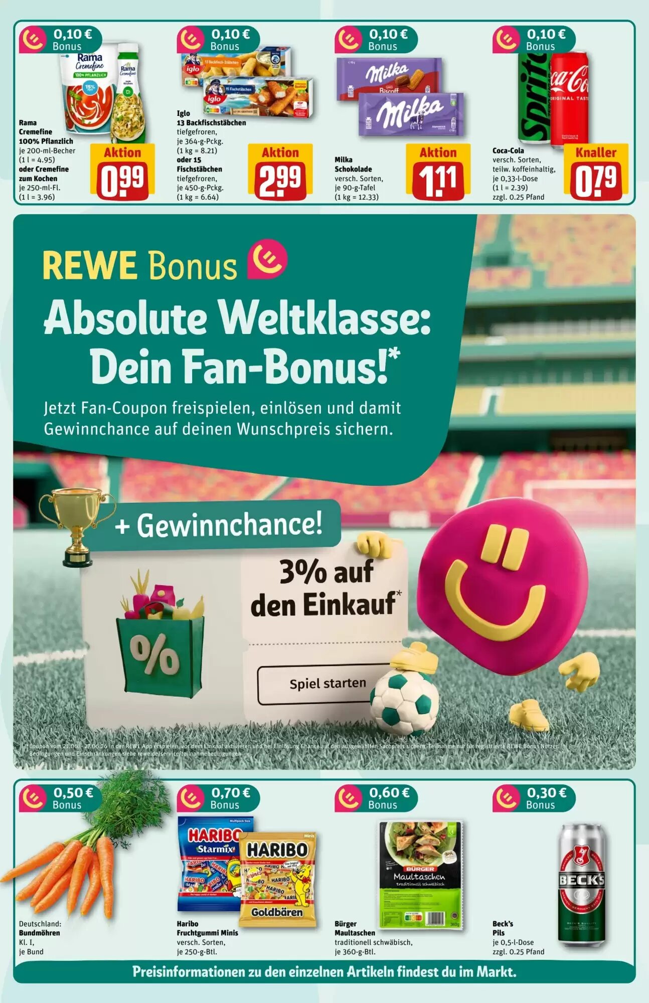 REWE Center Prospekt (ab 22.06.2026) zum Blättern - Seite 2