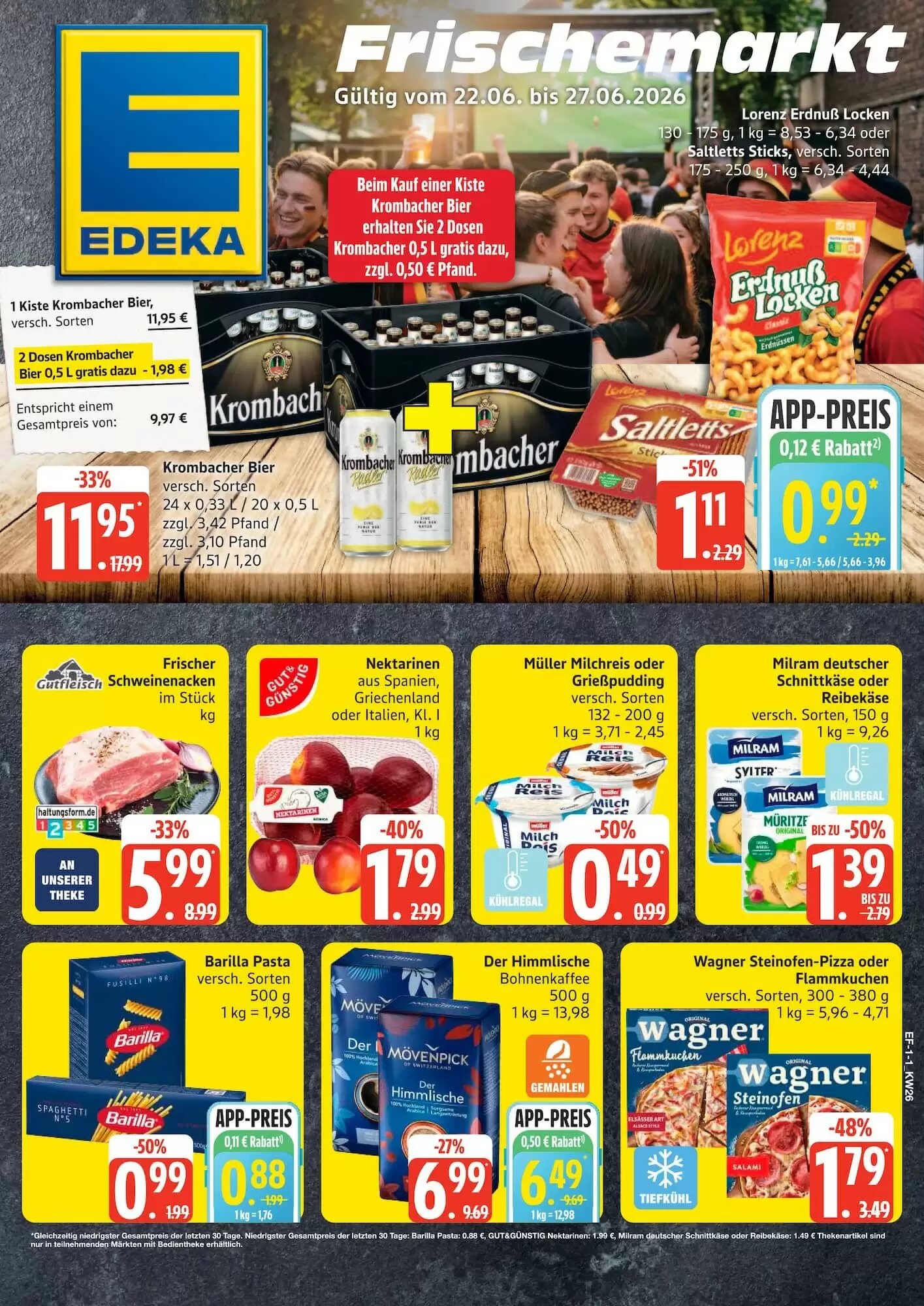 Edeka Niemerszein Prospekt (ab 22.06.2026) zum Blättern - Seite 1
