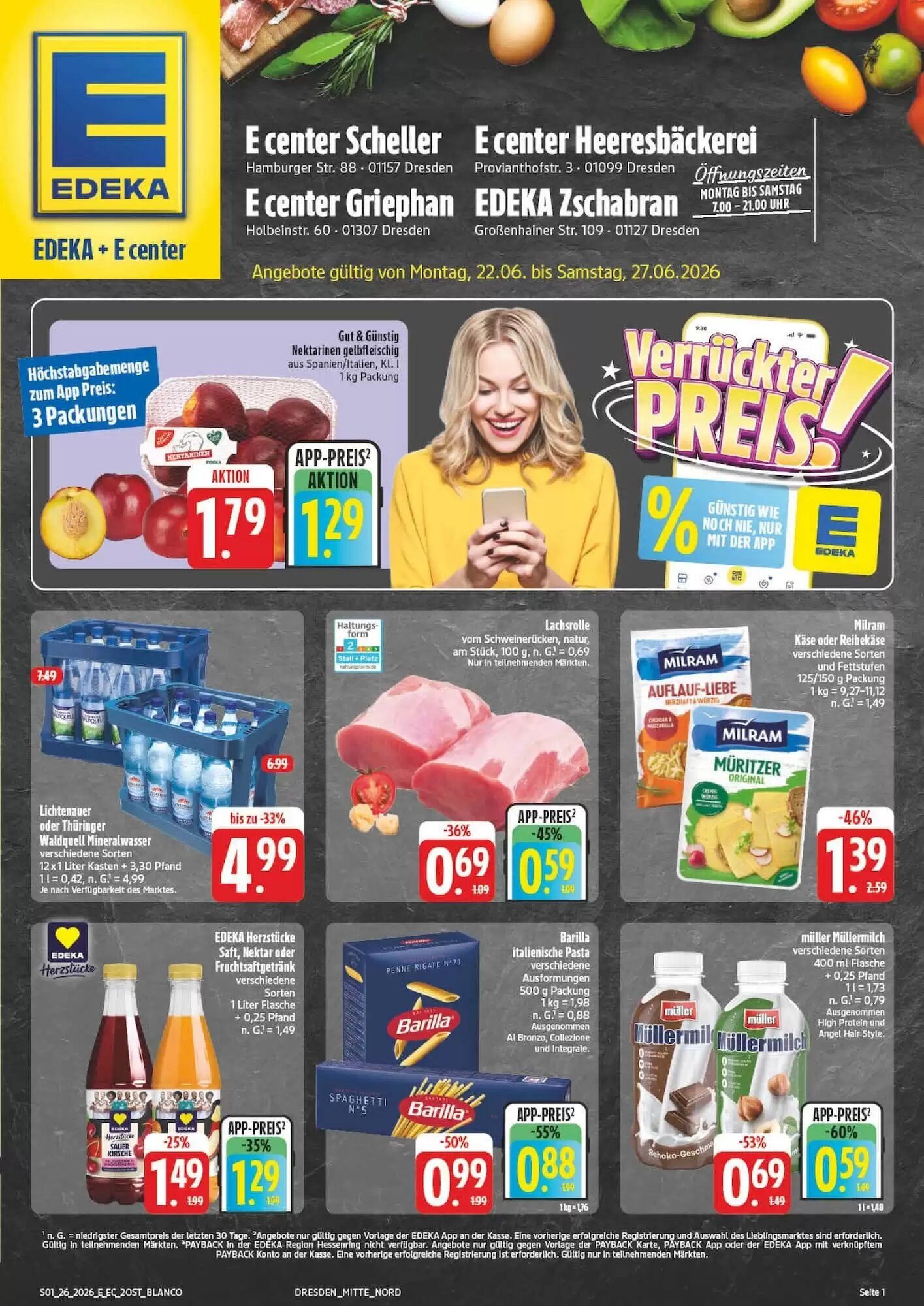 Edeka24 Prospekt (ab 22.06.2026) zum Blättern - Seite 1