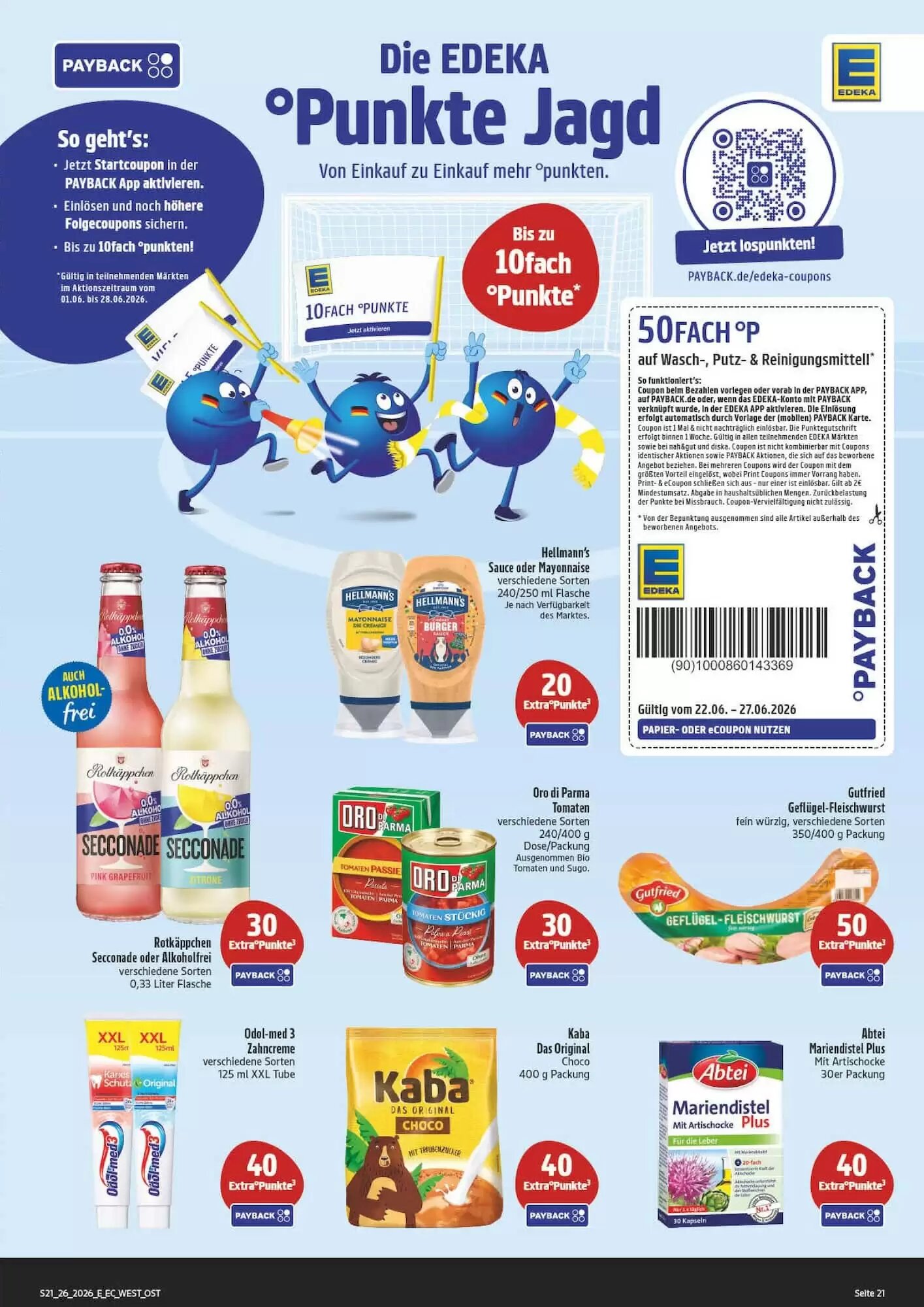 Edeka Aktiv Markt Prospekt (ab 22.06.2026) zum Blättern - Seite 21