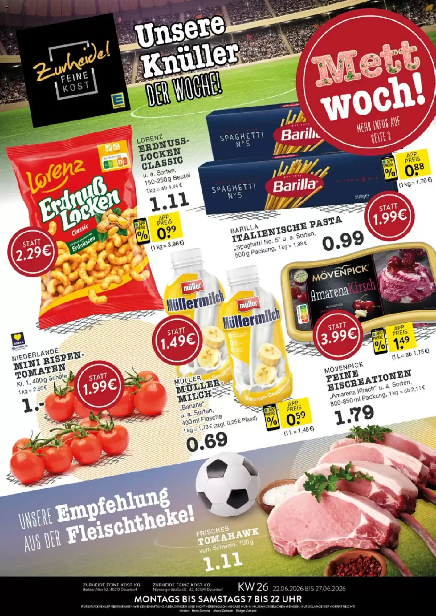 Edeka Zurheide Prospekt (ab 22.06.2026) zum Blättern - Seite 1