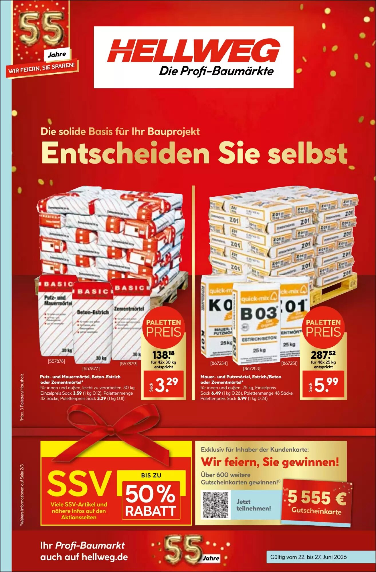 Hellweg Prospekt (ab 22.06.2026) zum Blättern - Seite 1