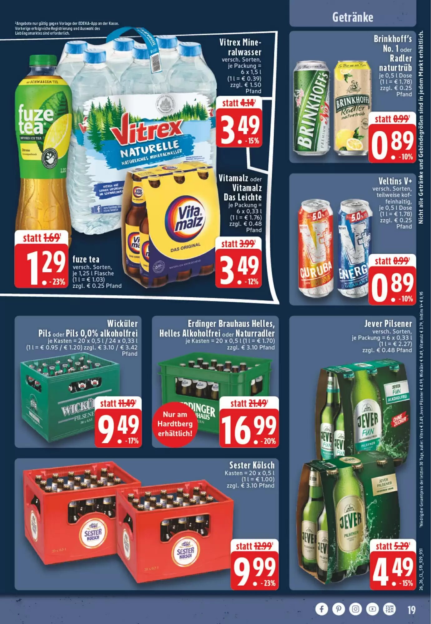 EDEKA Vogl Prospekt (ab 22.06.2026) zum Blättern - Seite 21