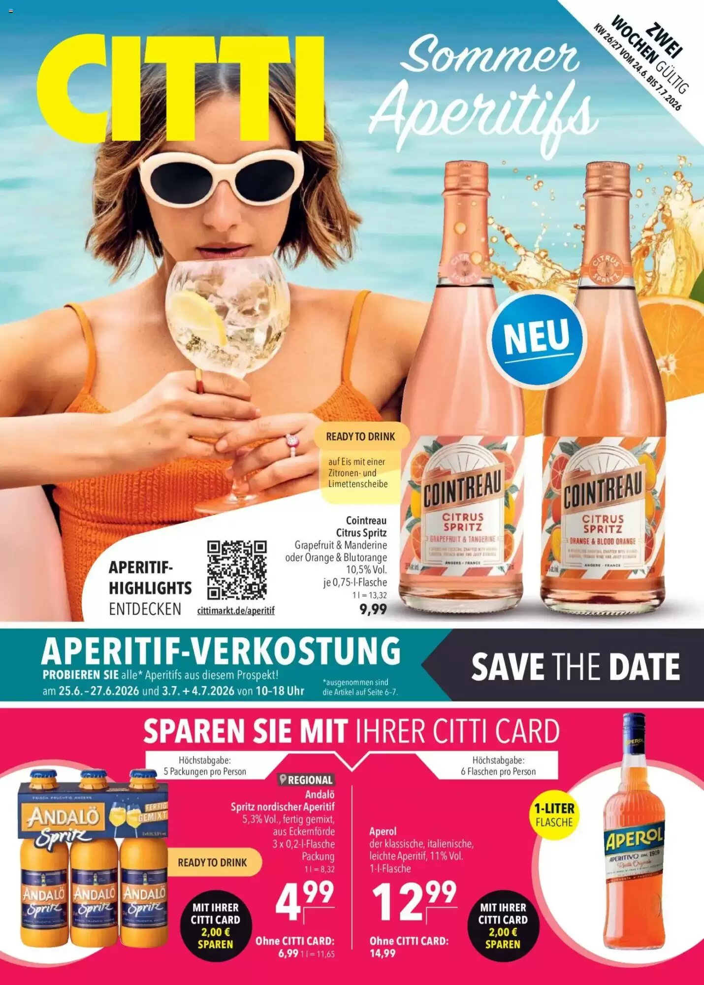 CITTI Markt Prospekt (ab 24.06.2026) zum Blättern - Seite 1