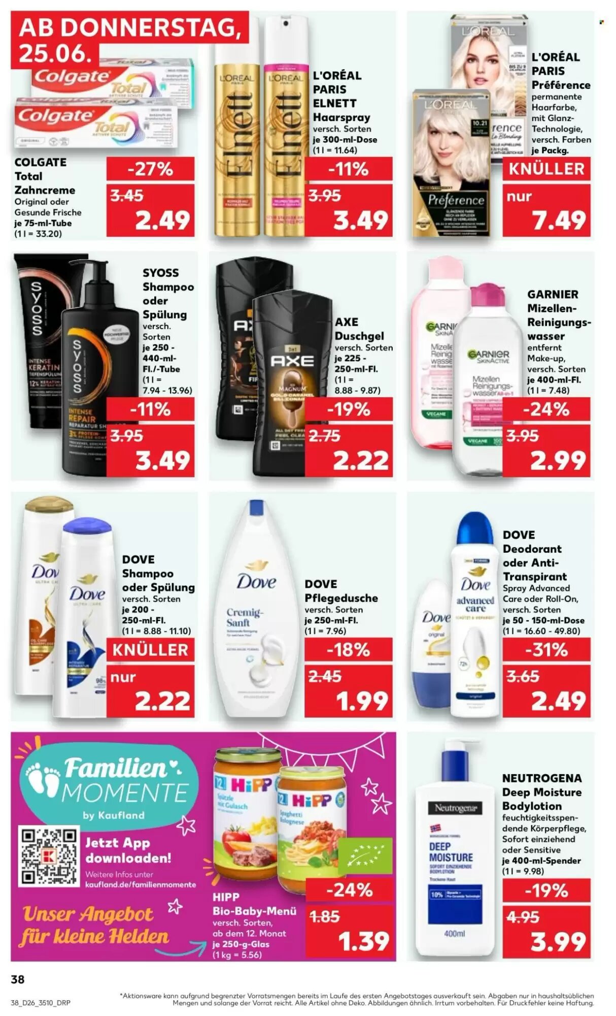 Kaufland Prospekt (ab 25.06.2026) zum Blättern - Seite 38