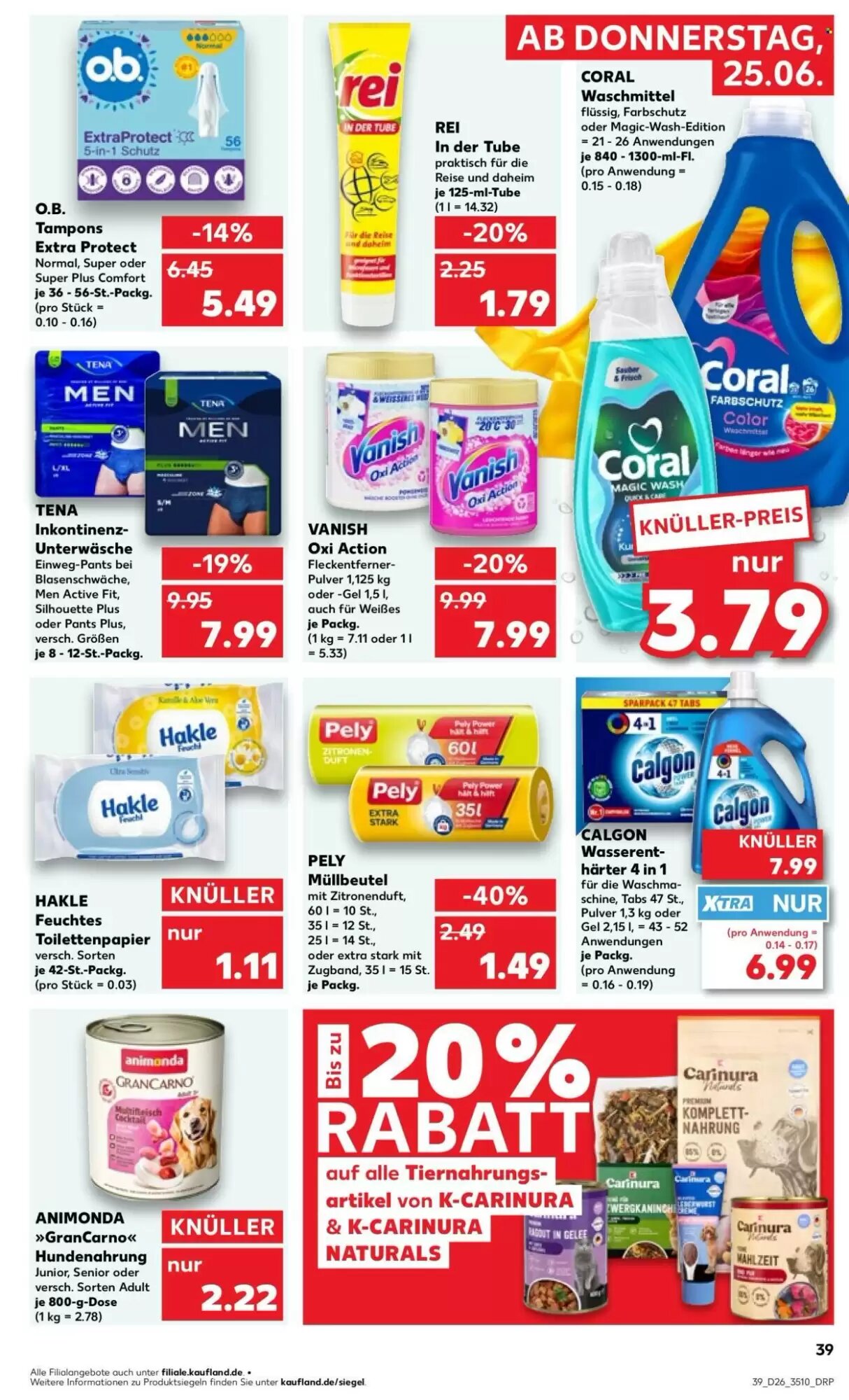 Kaufland Prospekt (ab 25.06.2026) zum Blättern - Seite 39