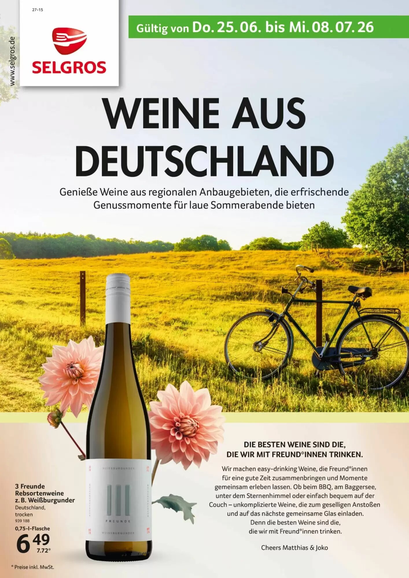 Selgros Prospekt (ab 25.06.2026) zum Blättern - Seite 1