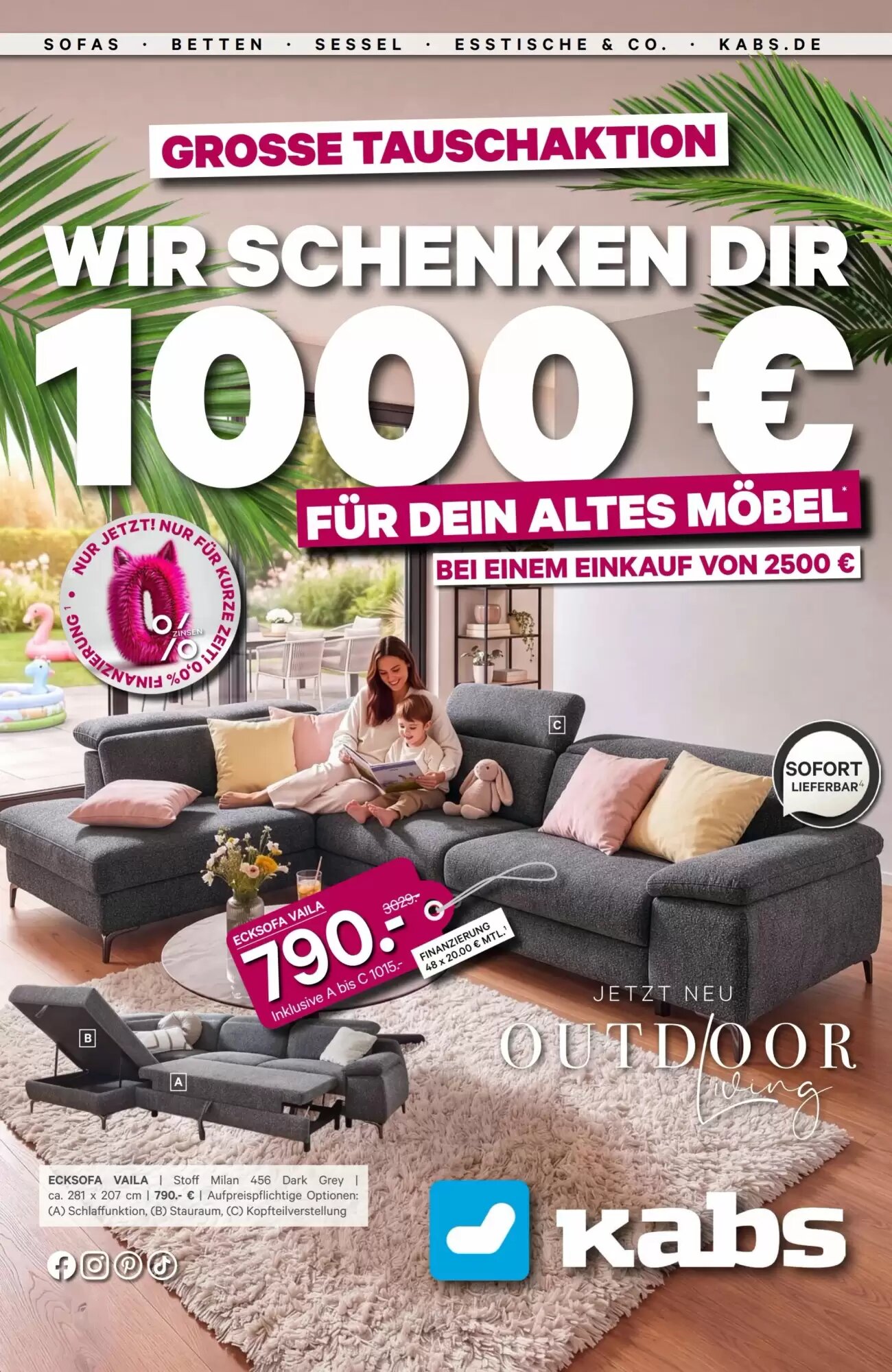 Kabs Polsterwelt Prospekt (ab 25.06.2026) zum Blättern - Seite 1