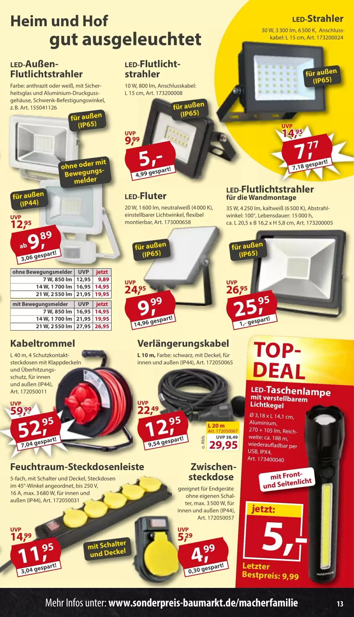 Sonderpreis Baumarkt Prospekt (ab 27.06.2026) zum Blättern - Seite 13