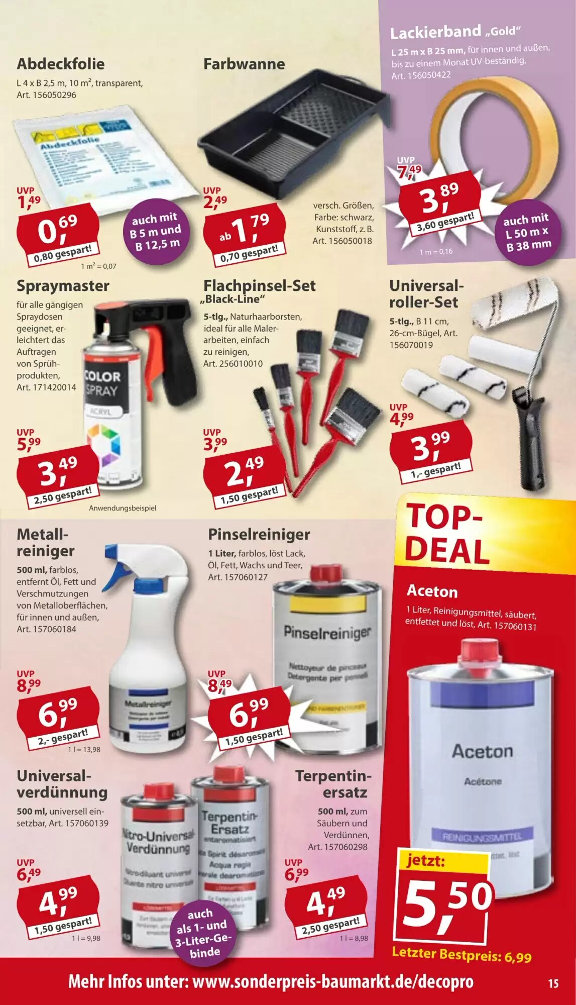 Sonderpreis Baumarkt Prospekt (ab 27.06.2026) zum Blättern - Seite 15