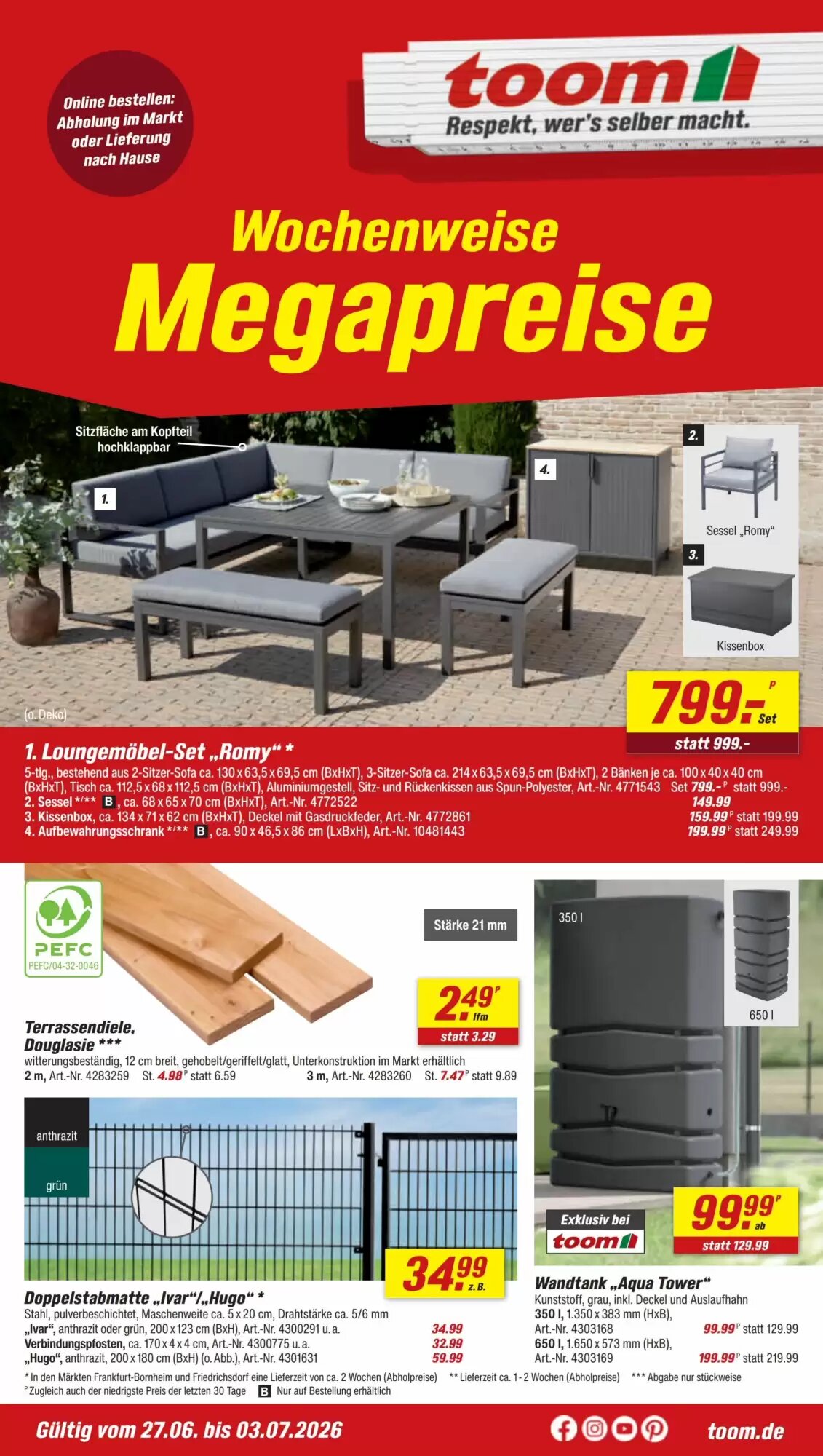 toom Baumarkt Prospekt (ab 27.06.2026) zum Blättern - Seite 3