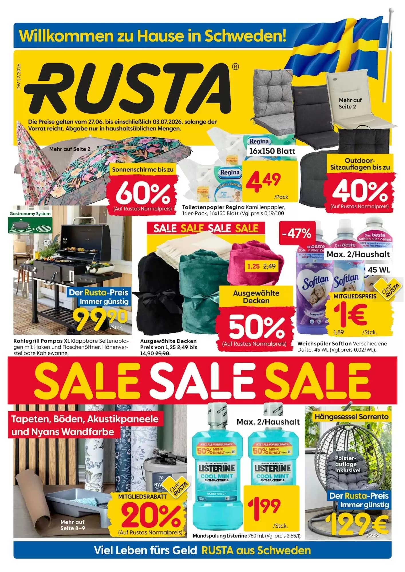 Rusta Prospekt (ab 27.06.2026) zum Blättern - Seite 1
