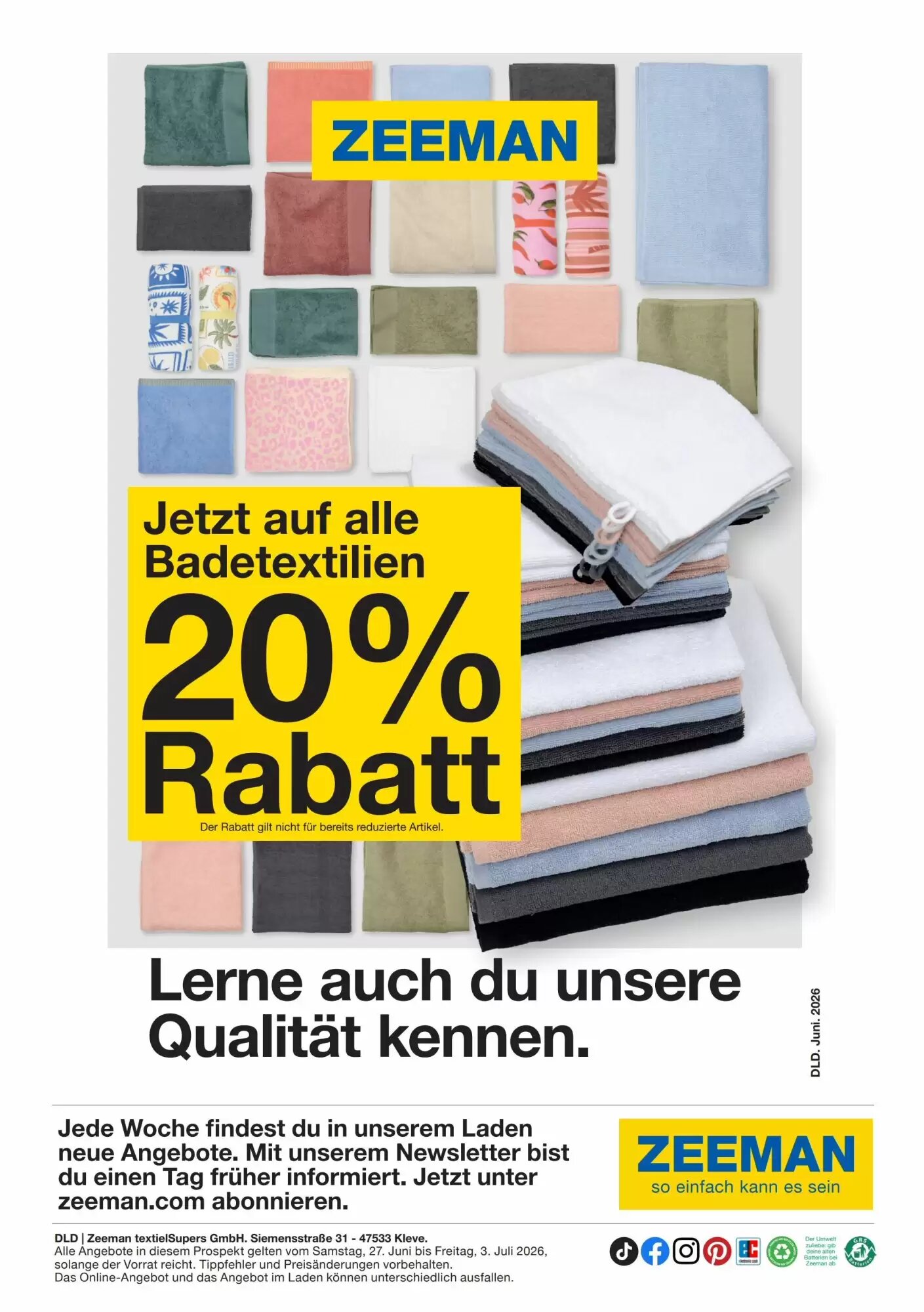 Zeeman Prospekt (ab 27.06.2026) zum Blättern - Seite 18