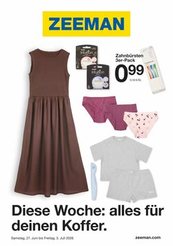 Zeeman Prospekt (ab 27.06.2026) zum Blättern