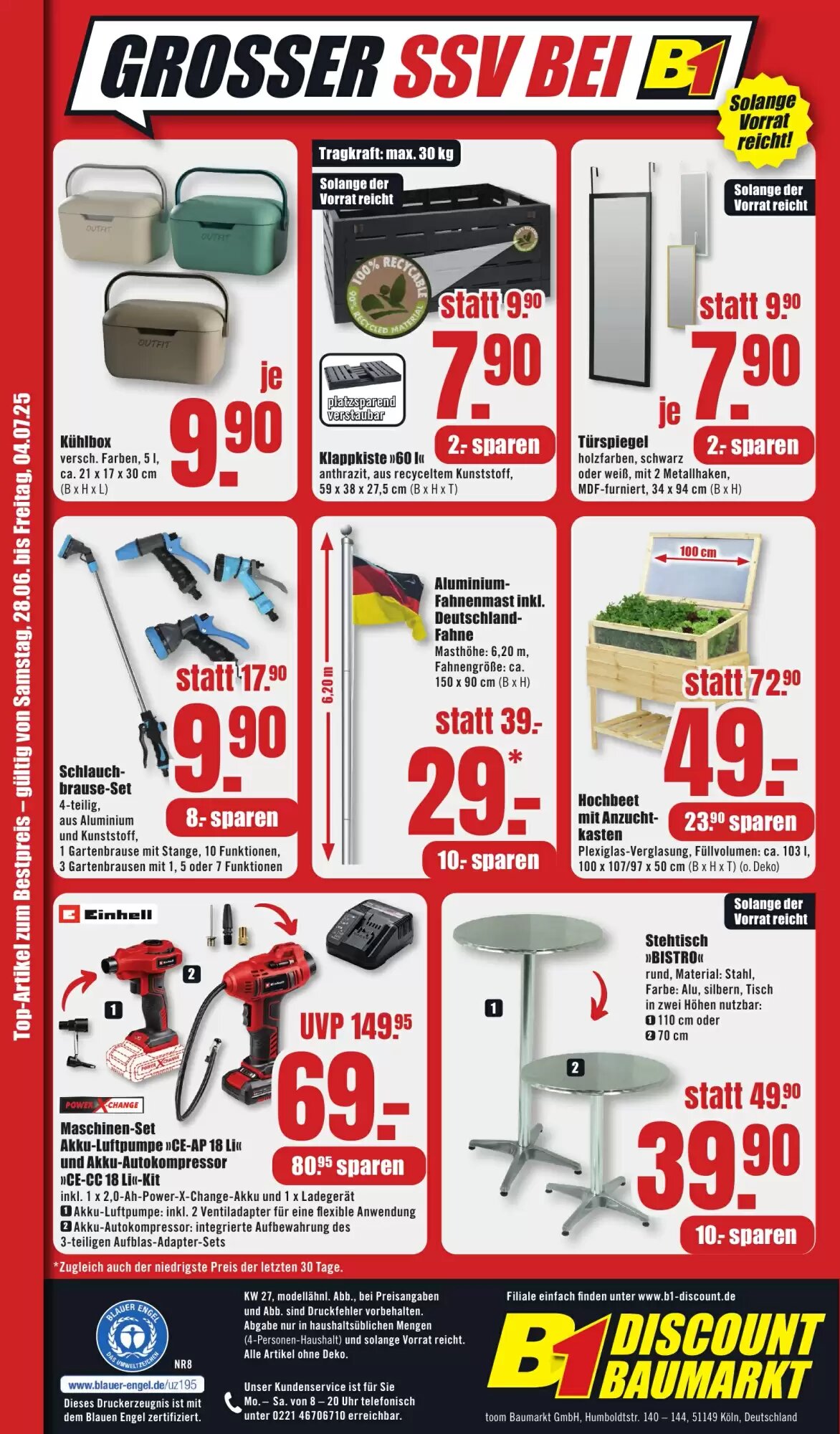 B1 Discount Baumarkt Prospekt (ab 28.06.2026) zum Blättern - Seite 12