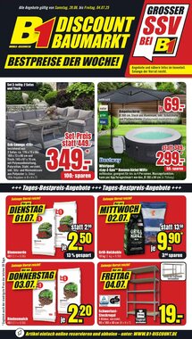 B1 Discount Baumarkt Prospekt (ab 28.06.2026) zum Blättern