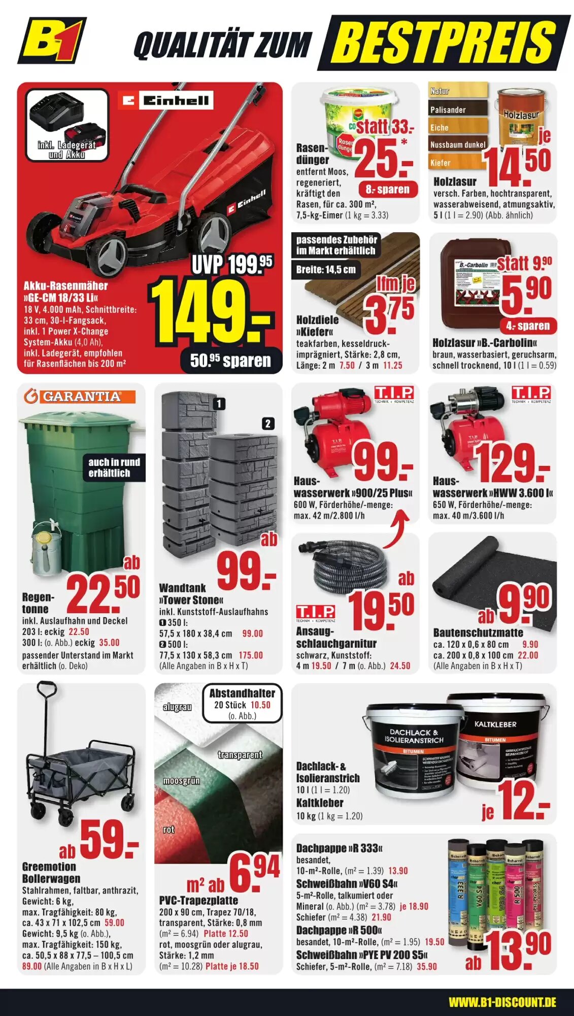 B1 Discount Baumarkt Prospekt (ab 28.06.2026) zum Blättern - Seite 4