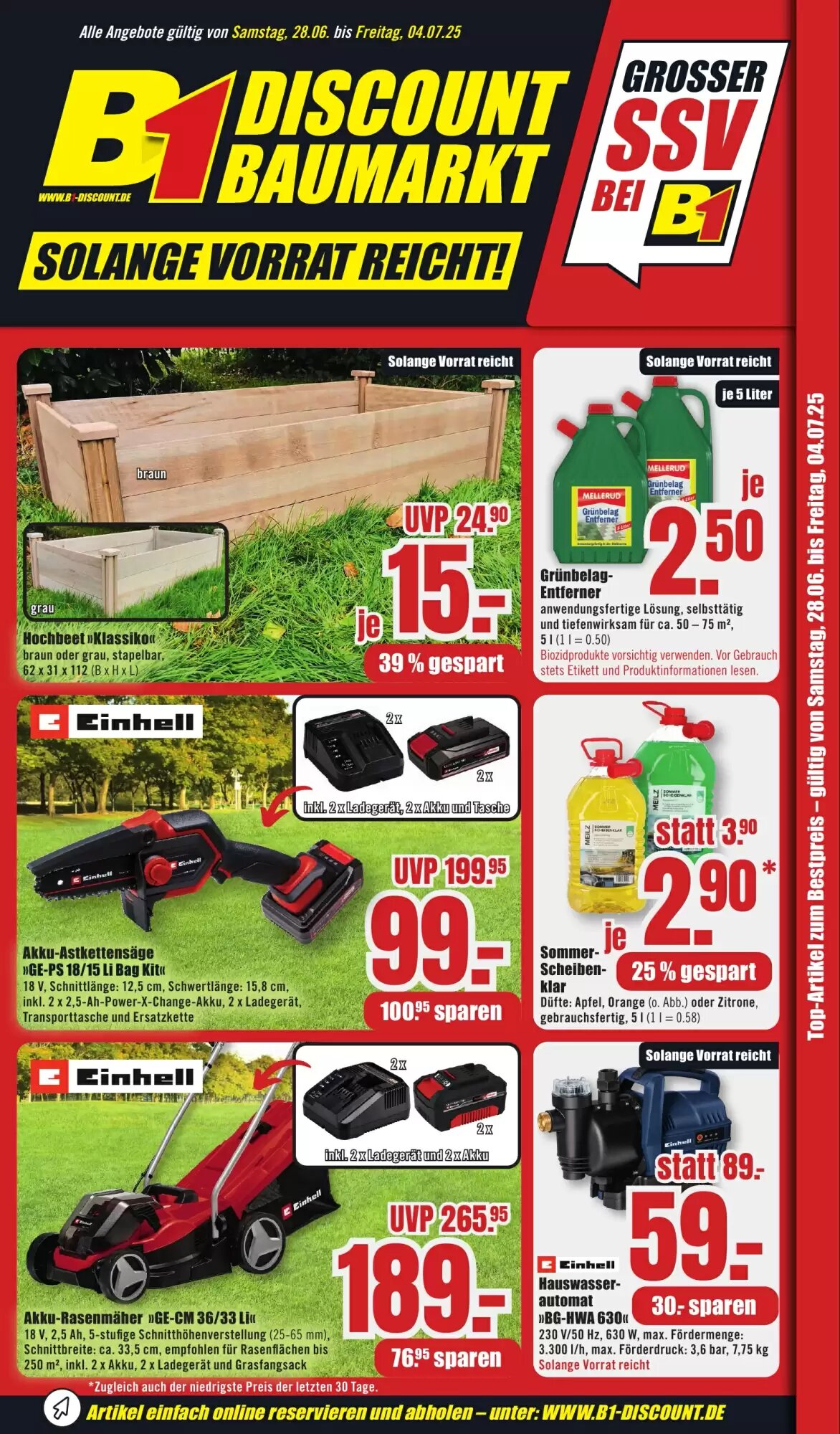 B1 Discount Baumarkt Prospekt (ab 28.06.2026) zum Blättern - Seite 9