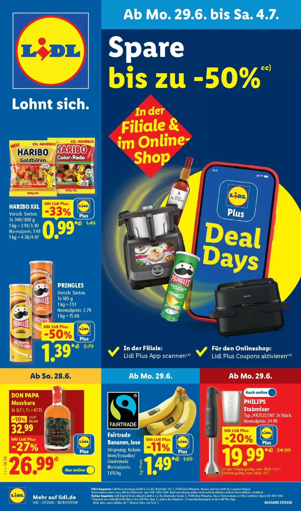 Lidl Prospekt (ab 28.06.2026) zum Blättern - Seite 1