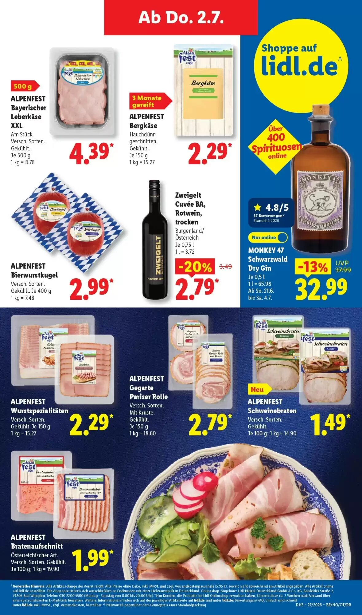 Lidl Prospekt (ab 28.06.2026) zum Blättern - Seite 59