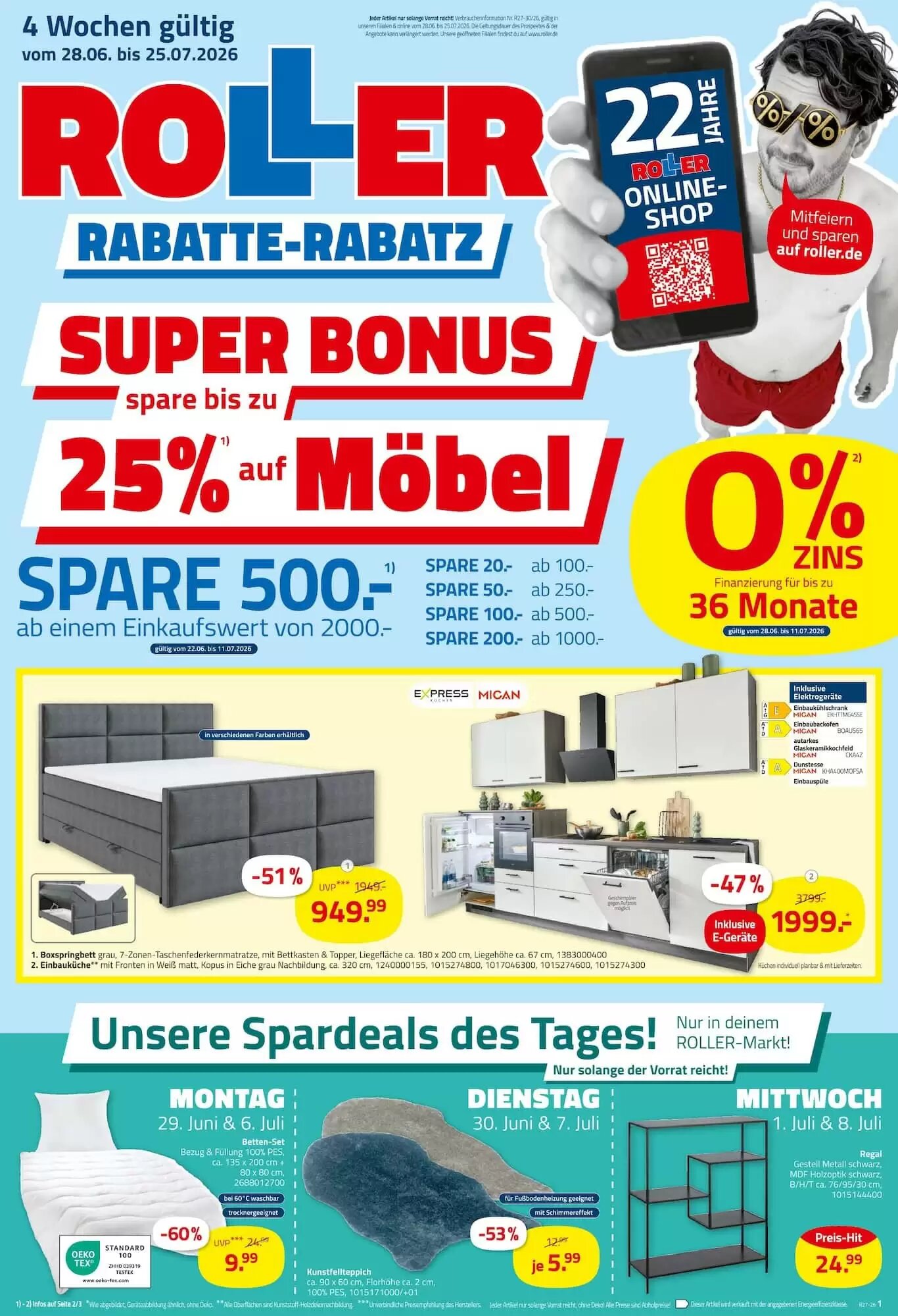 ROLLER Prospekt (ab 28.06.2026) zum Blättern - Seite 1