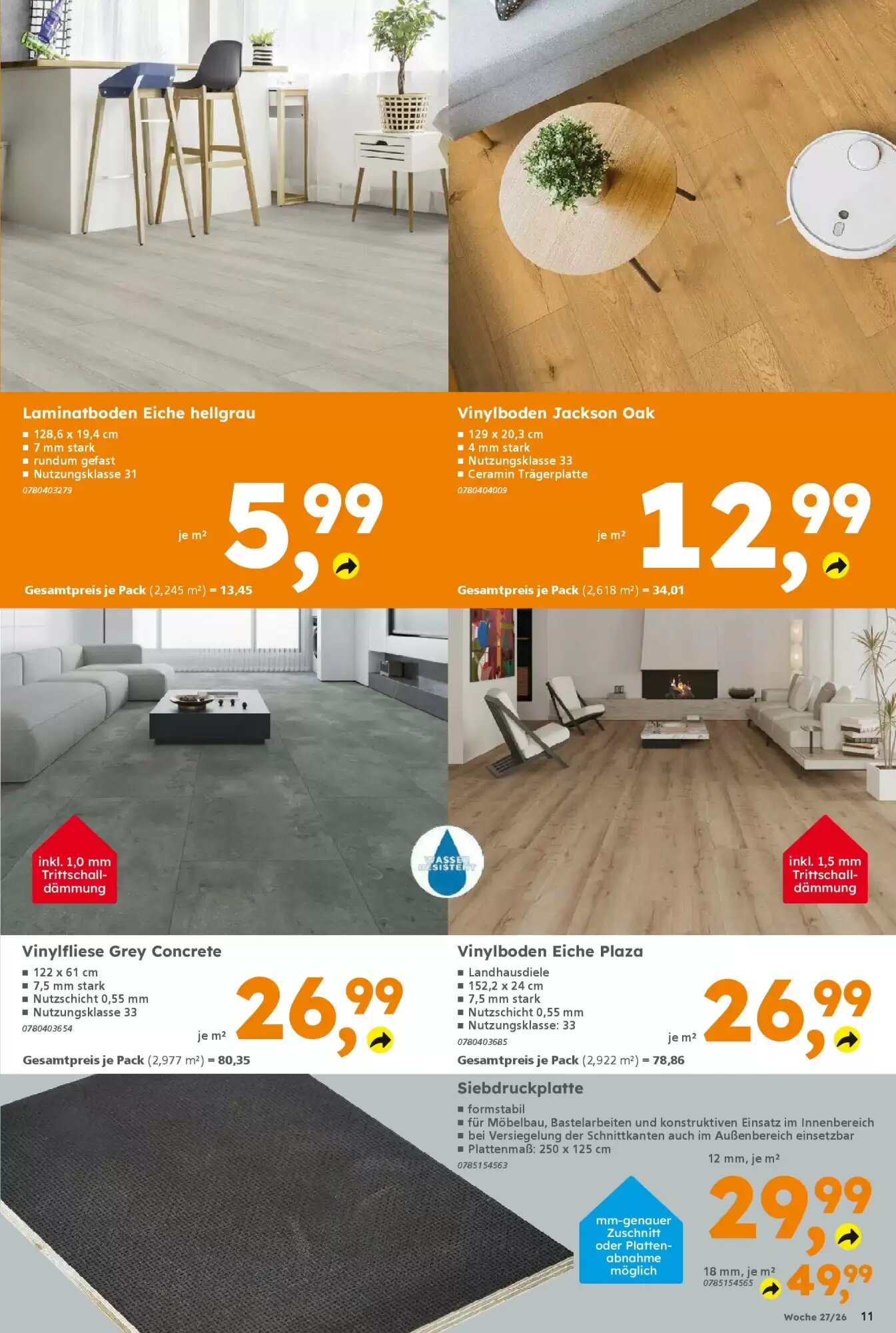 Globus Baumarkt Prospekt (ab 28.06.2026) zum Blättern - Seite 11
