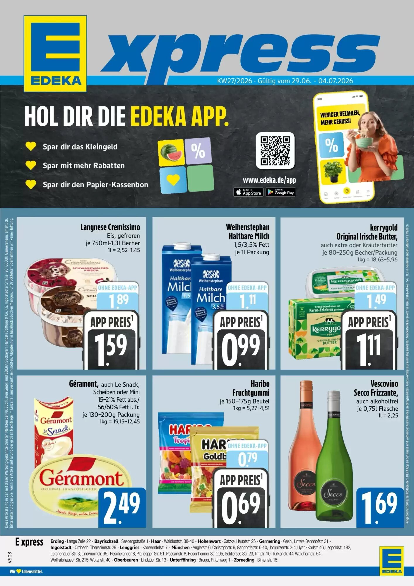 Edeka Xpress Prospekt (ab 28.06.2026) zum Blättern - Seite 1
