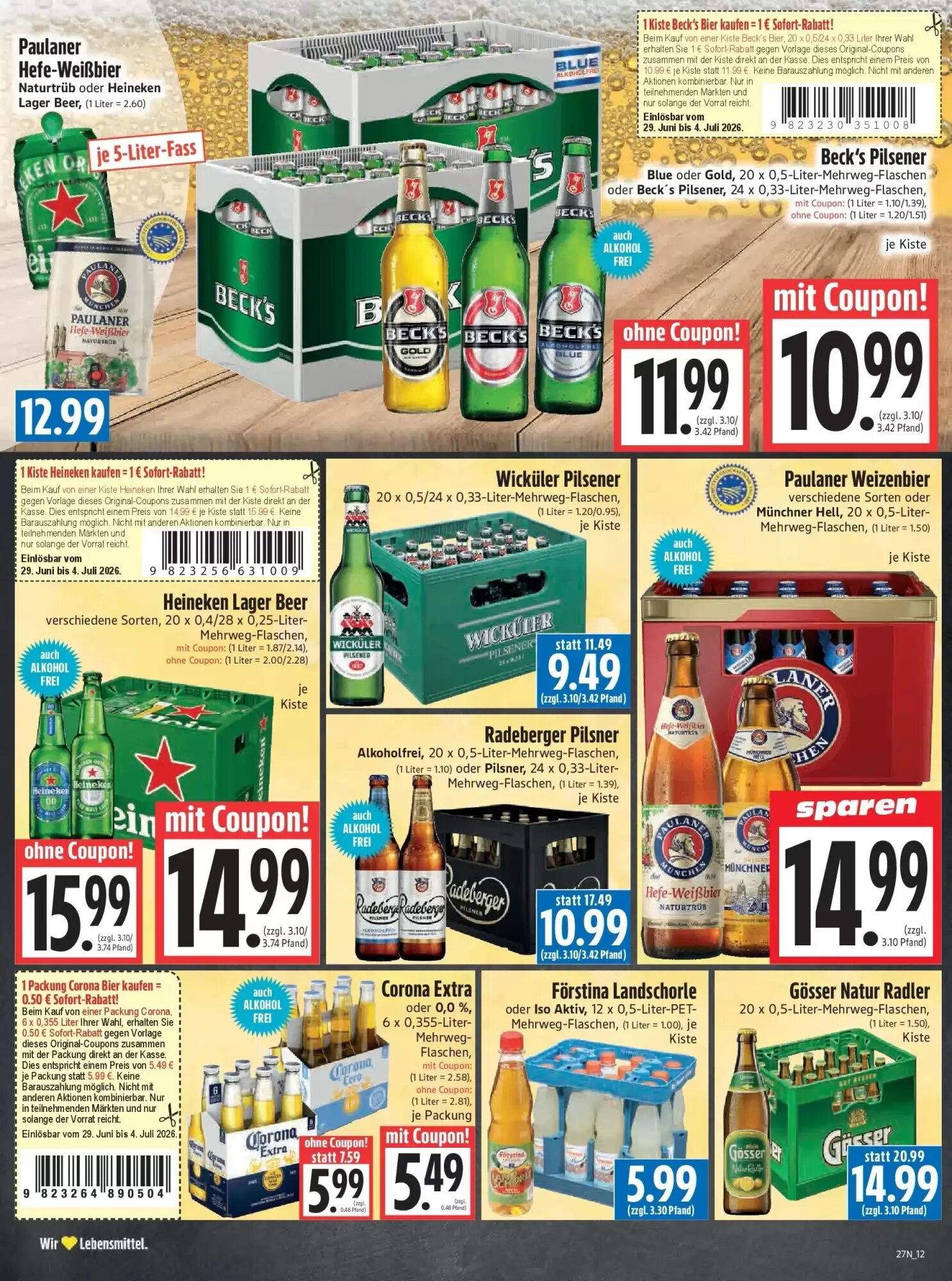 EDEKA Hahner Prospekt (ab 28.06.2026) zum Blättern - Seite 14