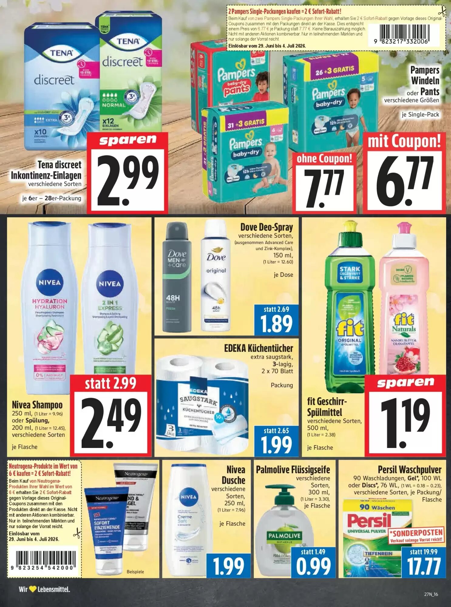 EDEKA Hahner Prospekt (ab 28.06.2026) zum Blättern - Seite 18