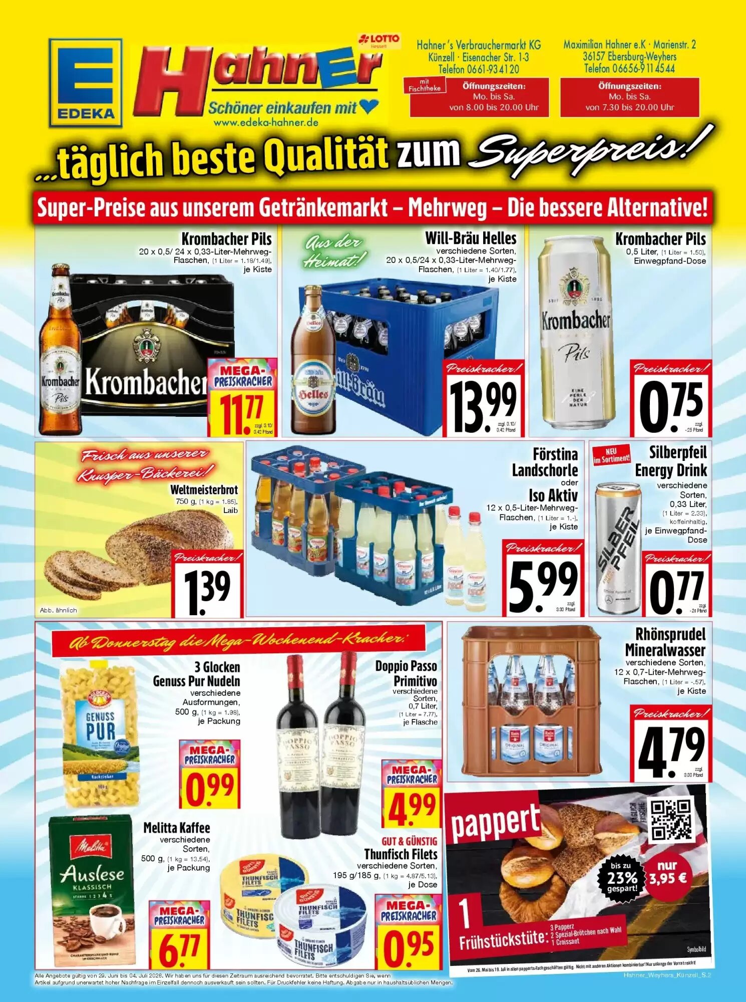 EDEKA Hahner Prospekt (ab 28.06.2026) zum Blättern - Seite 2