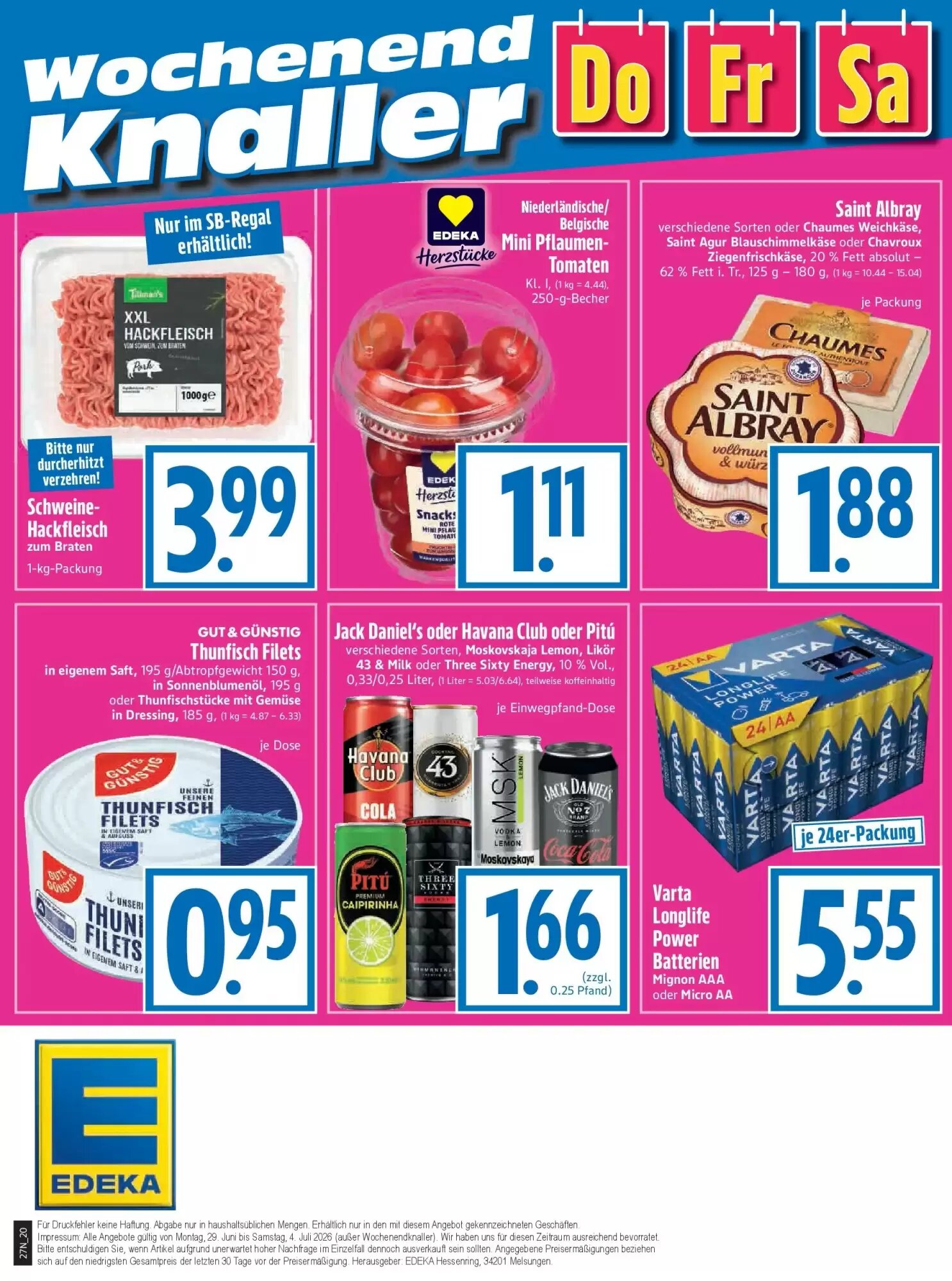 EDEKA Hahner Prospekt (ab 28.06.2026) zum Blättern - Seite 22