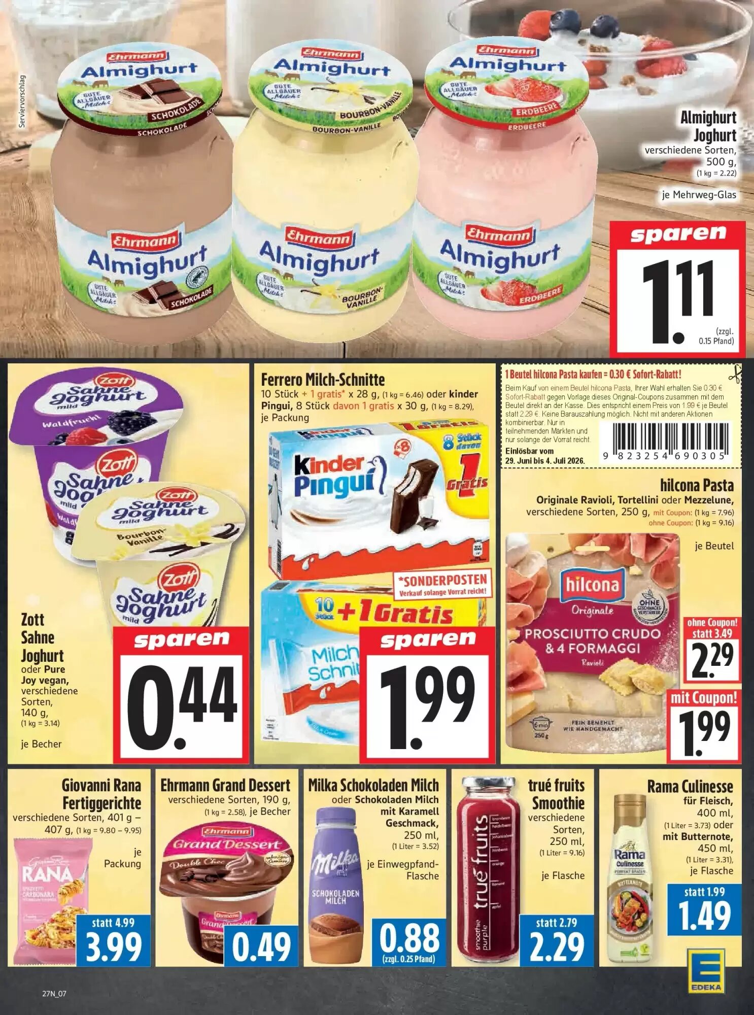 EDEKA Hahner Prospekt (ab 28.06.2026) zum Blättern - Seite 9