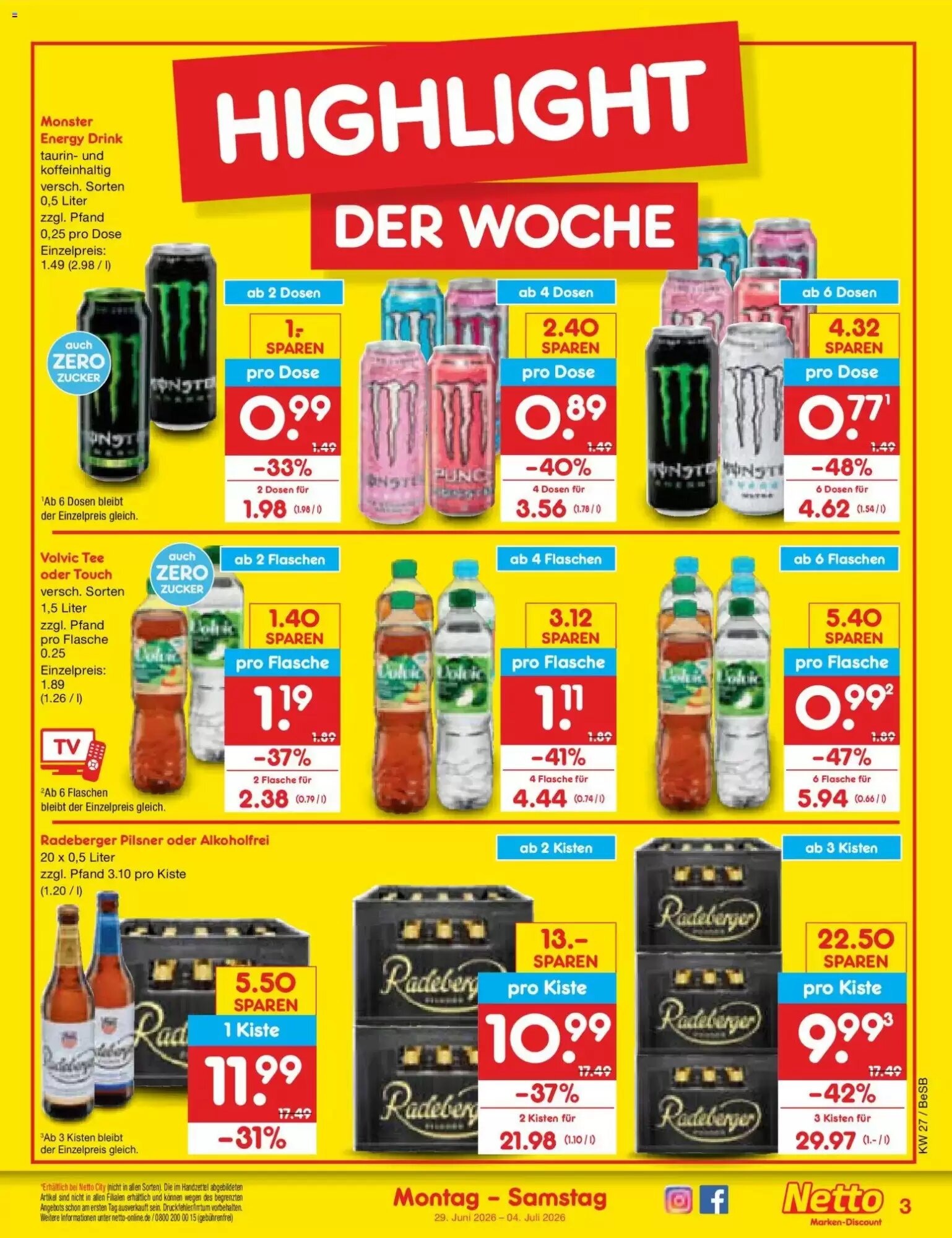 Netto Marken-Discount Prospekt (ab 29.06.2026) zum Blättern - Seite 3
