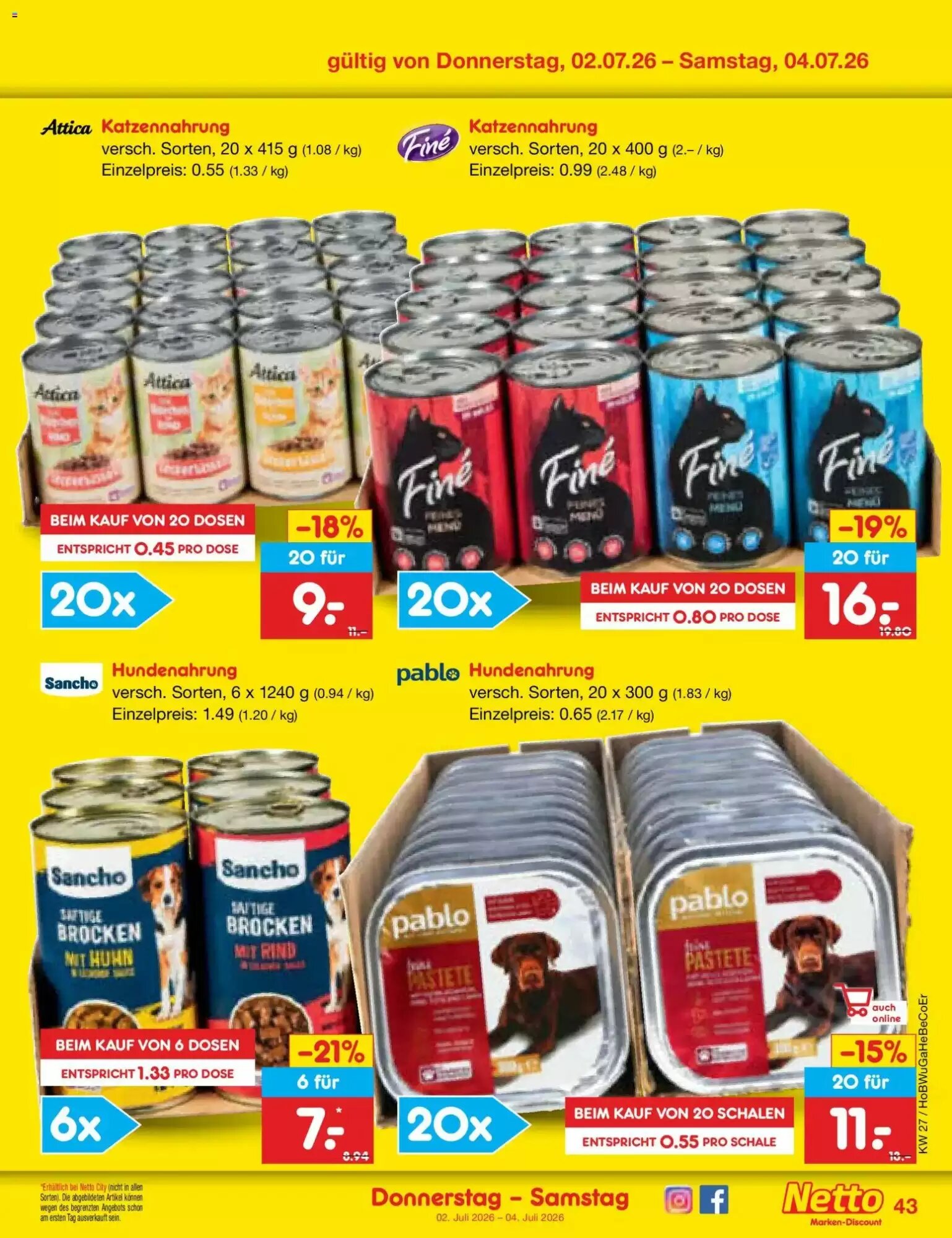 Netto Marken-Discount Prospekt (ab 29.06.2026) zum Blättern - Seite 63