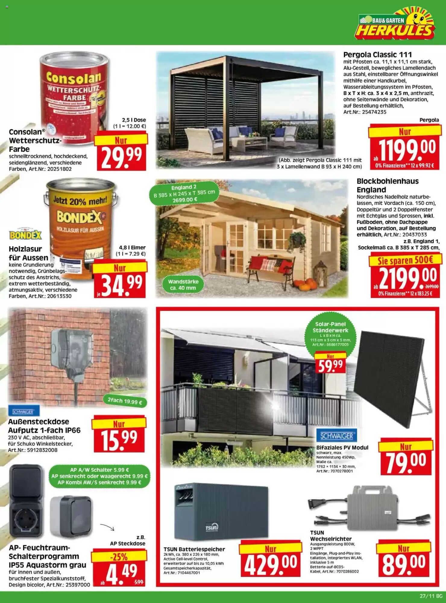 Herkules Baumarkt Prospekt (ab 29.06.2026) zum Blättern - Seite 11