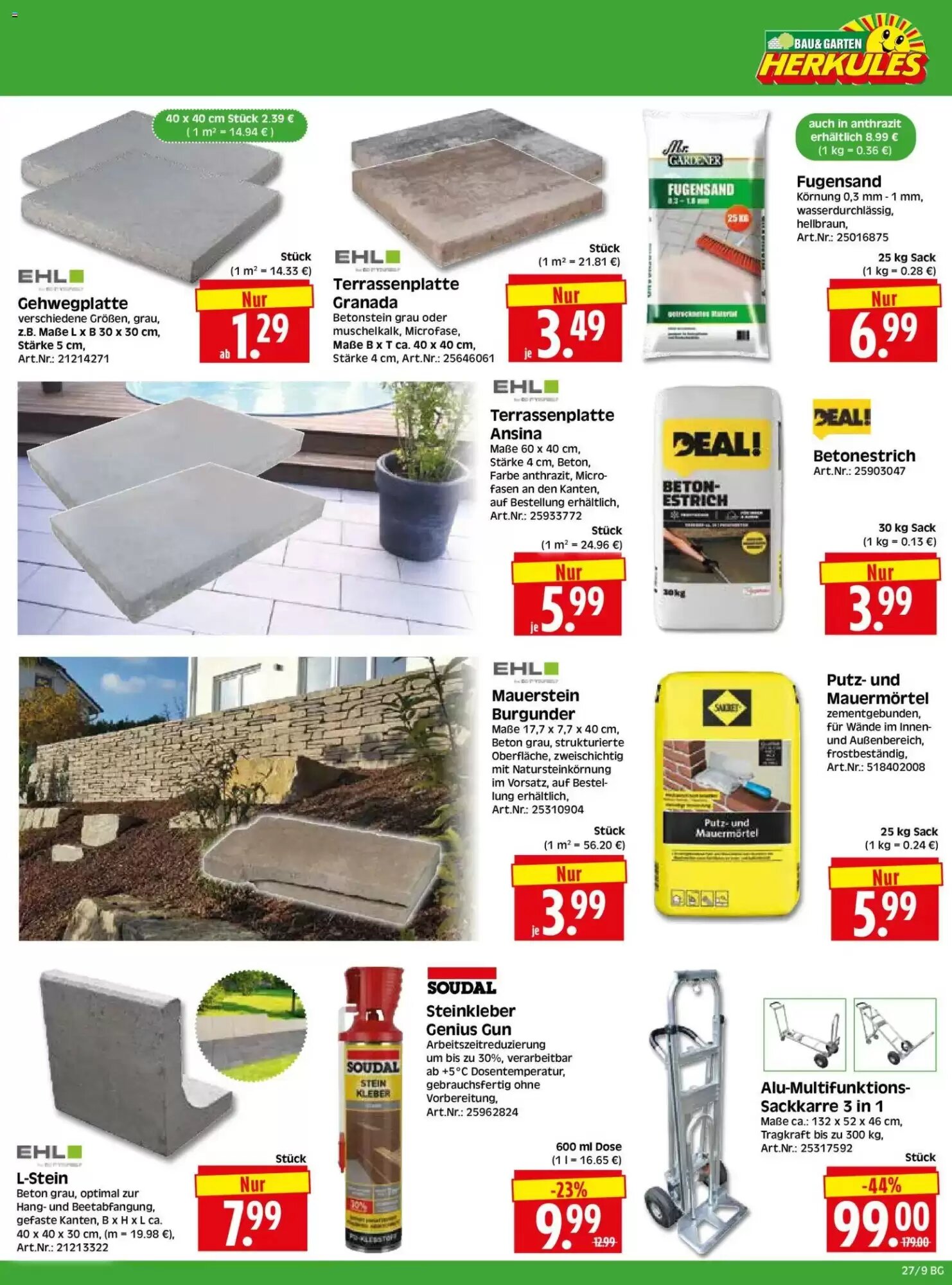 Herkules Baumarkt Prospekt (ab 29.06.2026) zum Blättern - Seite 9