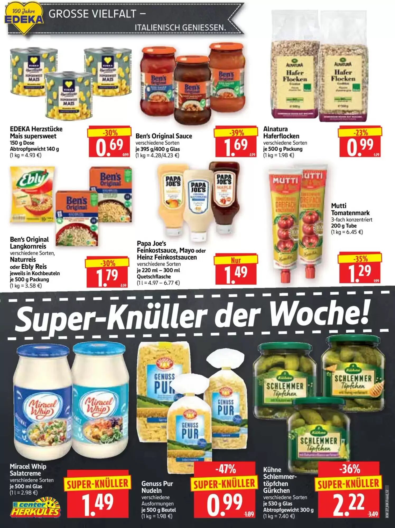 Edeka Herkules Prospekt (ab 29.06.2026) zum Blättern - Seite 12