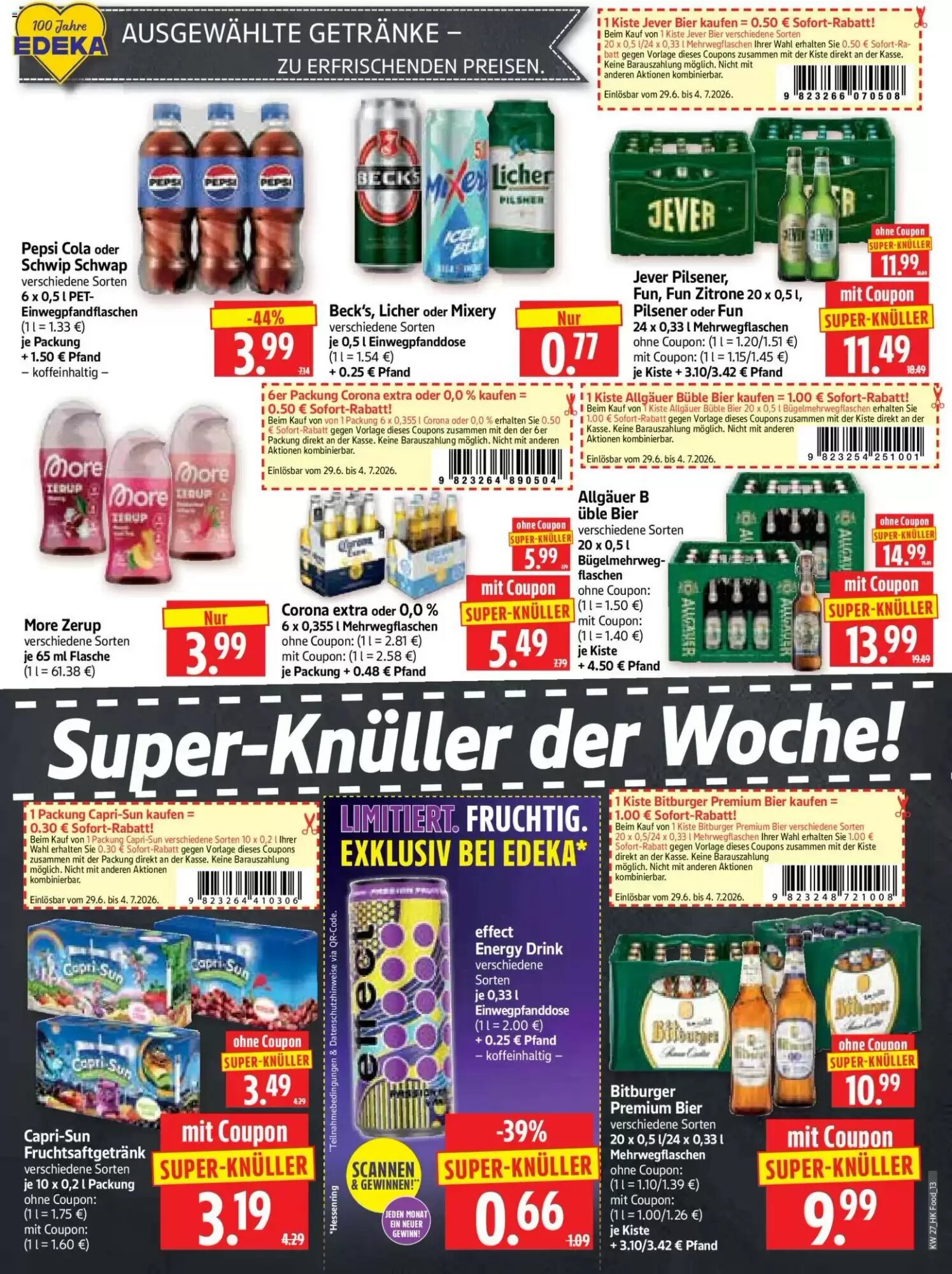 Edeka Herkules Prospekt (ab 29.06.2026) zum Blättern - Seite 13