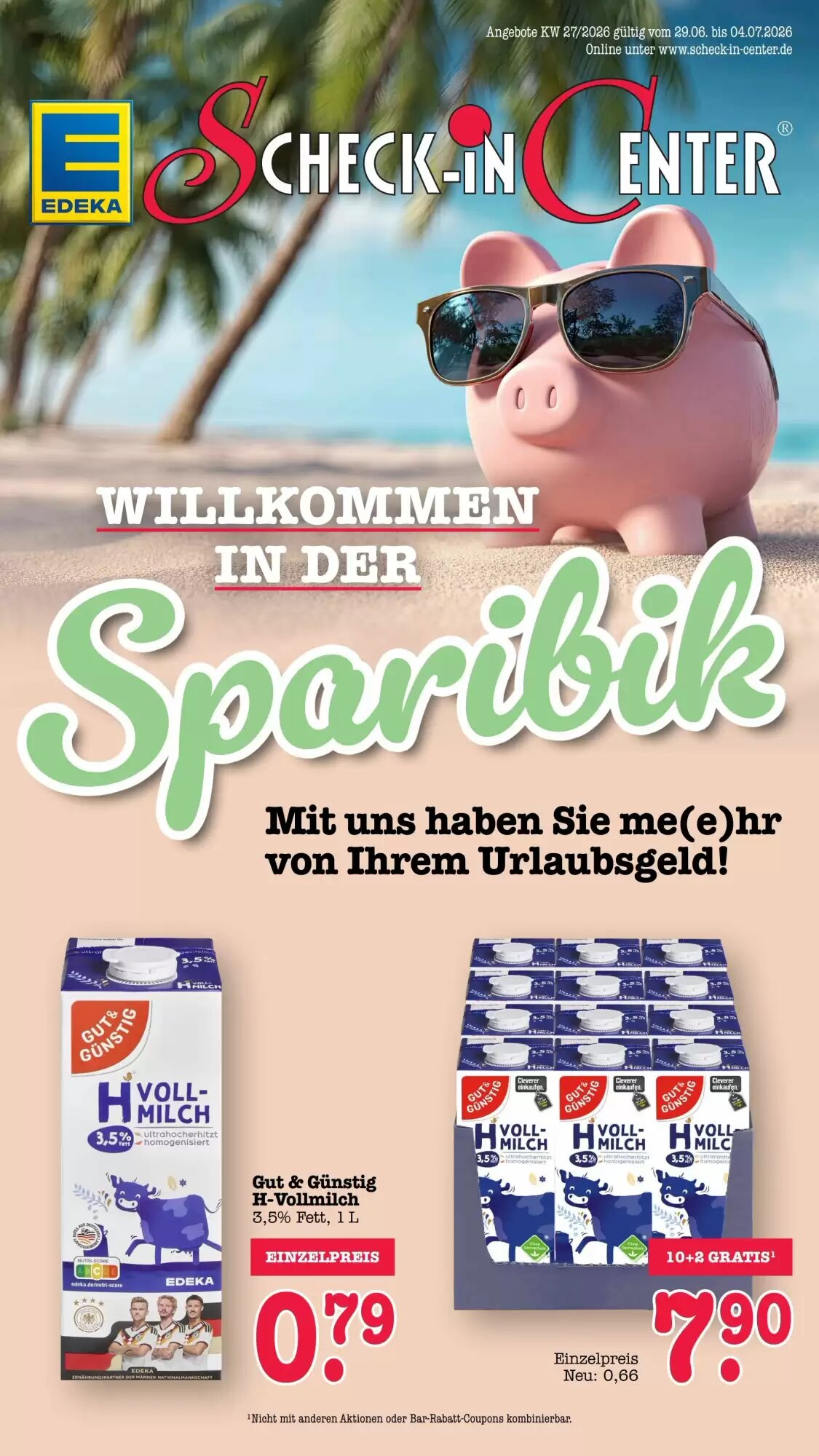 Scheck-in-Center Prospekt (ab 29.06.2026) zum Blättern - Seite 1