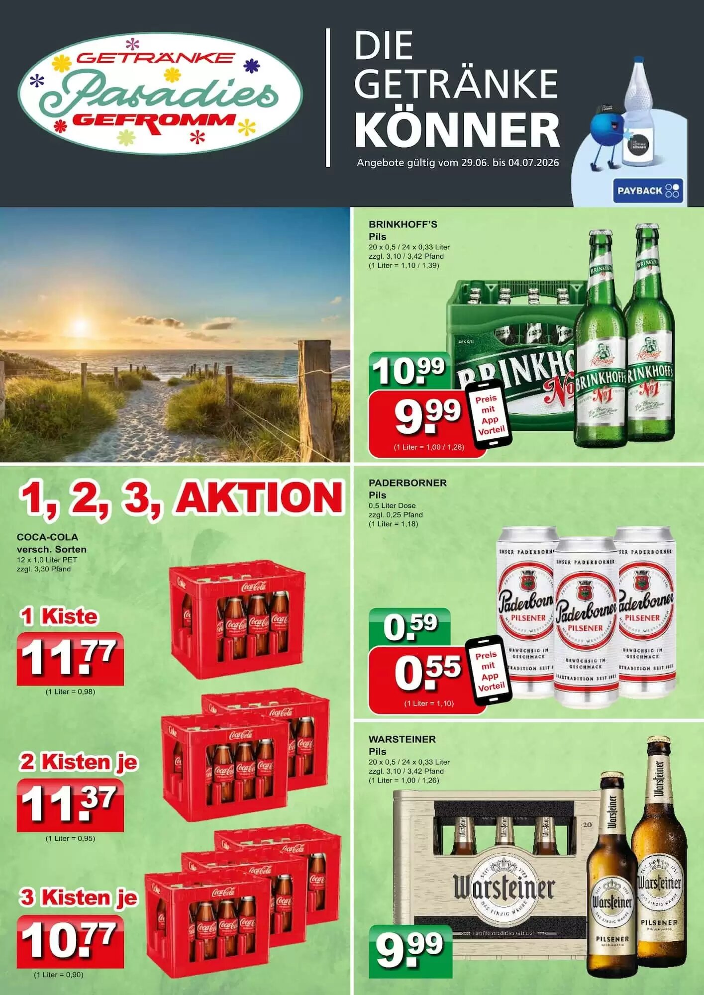 Getränkeparadies Gefromm Prospekt (ab 29.06.2026) zum Blättern - Seite 1