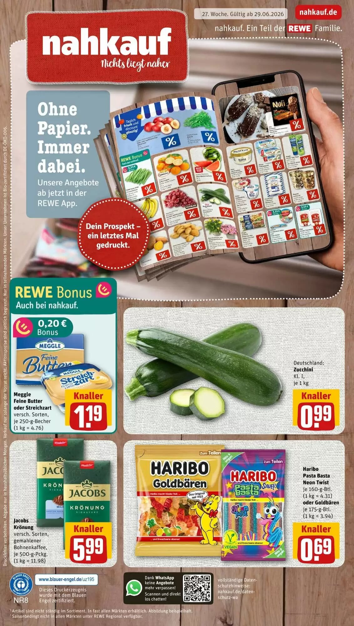 nahkauf Prospekt (ab 29.06.2026) zum Blättern - Seite 1
